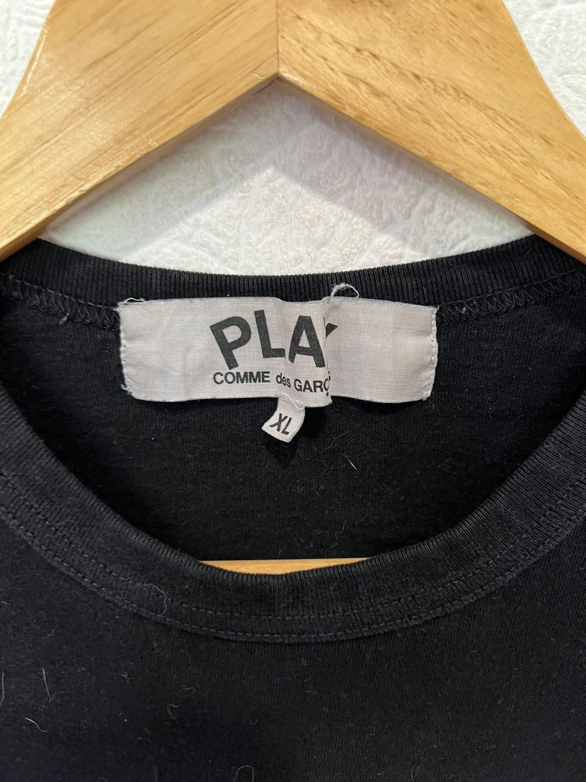 Comme des Garcons PLAY Comme des Garcons Black T Shirt Tee Size US L / EU 52-54 / 3 - 3 Thumbnail