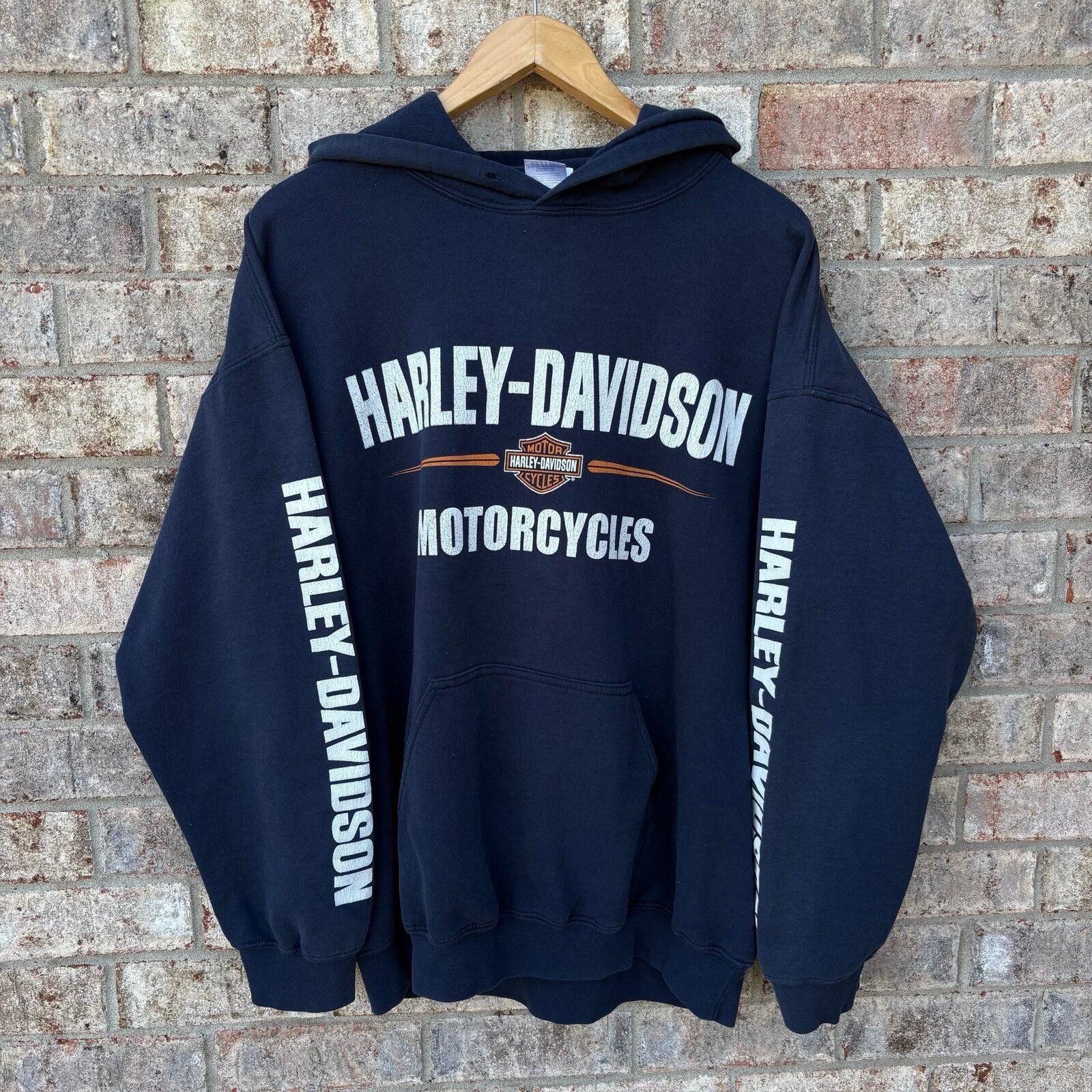 Harley Davidson Vintage 90s Harley-Davidson graphic hoodie Size US XL / EU 56 / 4 - 1 Thumbnail