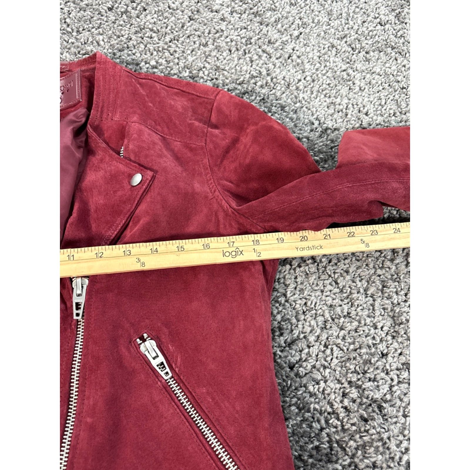 Vintage BLANKNYC Womens Leather Long Sleeve Full Zip Motorcycle Jacket M Pink - Regular Fit, Travel, Outdoor, Winter, Coat/Jacket with Full Zip Size M / US 6-8 / IT 42-44 - 3 Thumbnail
