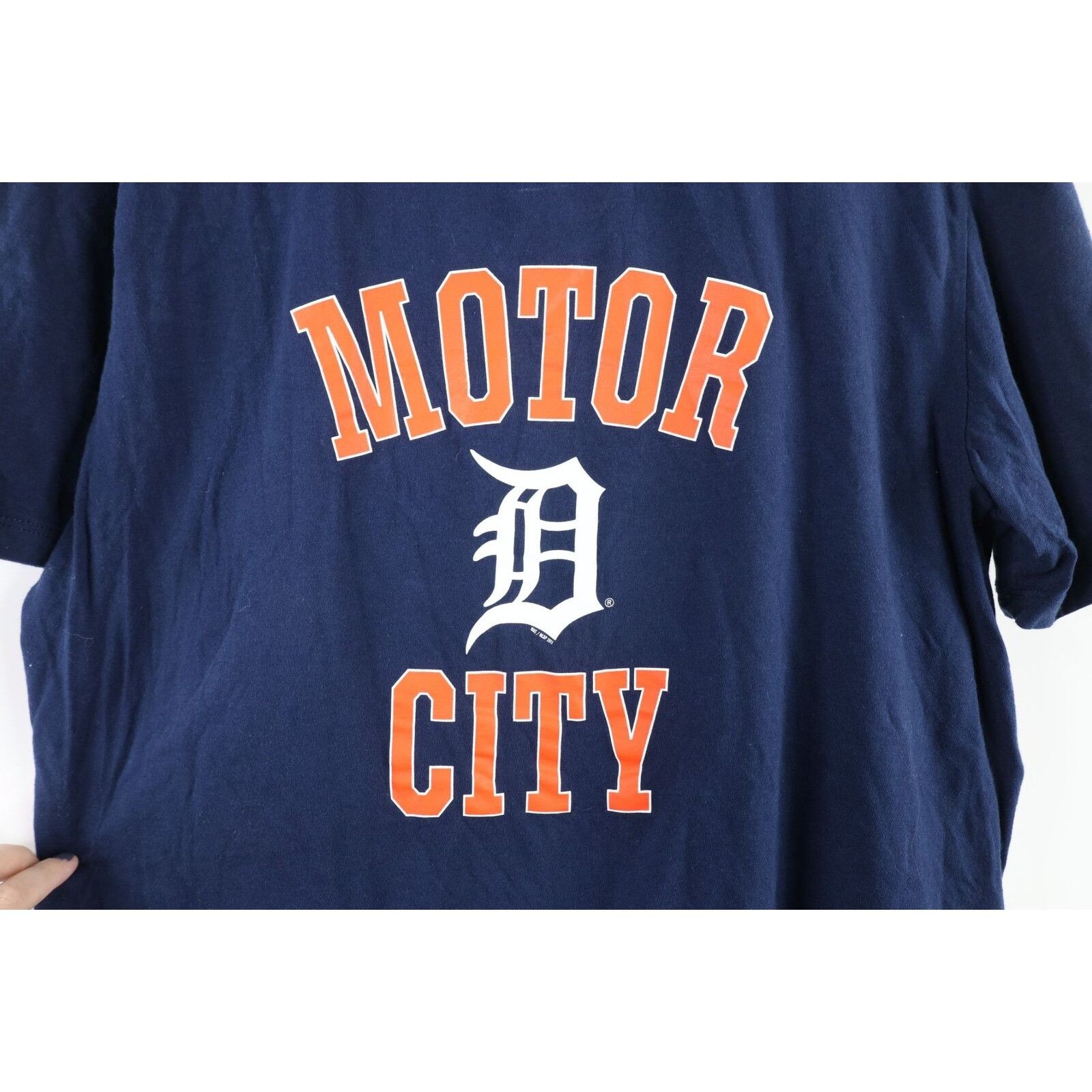Nike Nike Spell Out Old English D Detroit Tigers T-Shirt Size US L / EU 52-54 / 3 - 4 Thumbnail