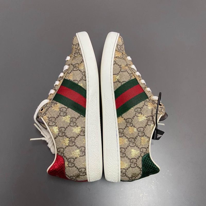 Gucci Gucci Stylish Low-Top Sneakers in Dark Wood - Size US 6.5 / EU 39-40 - 6 Thumbnail