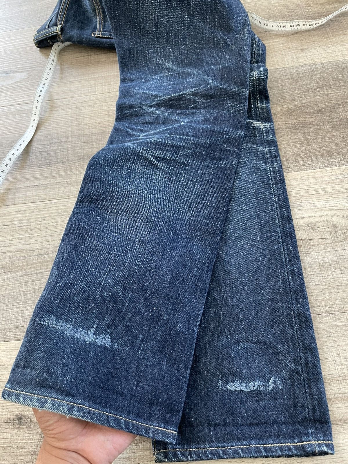 Iron Heart IRON HEART IH-777N 17OZ SELVEDGE JEANS SLIM TAPERED 29x29.5 Size US 29 - 13 Thumbnail