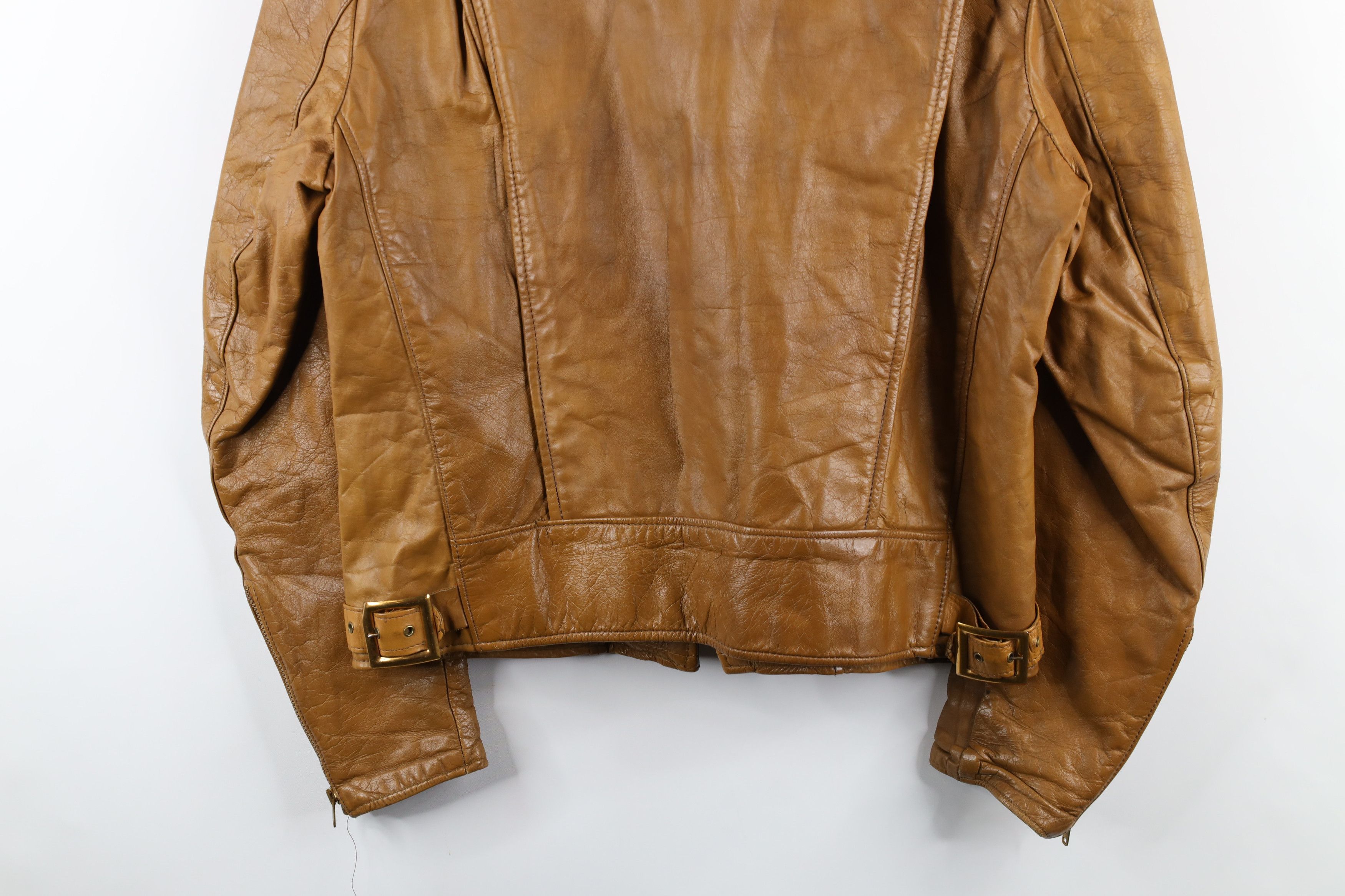 Vintage Vintage 50s Brooks Leather Cafe Racer Bomber Jacket USA Size US L / EU 52-54 / 3 - 16 Thumbnail