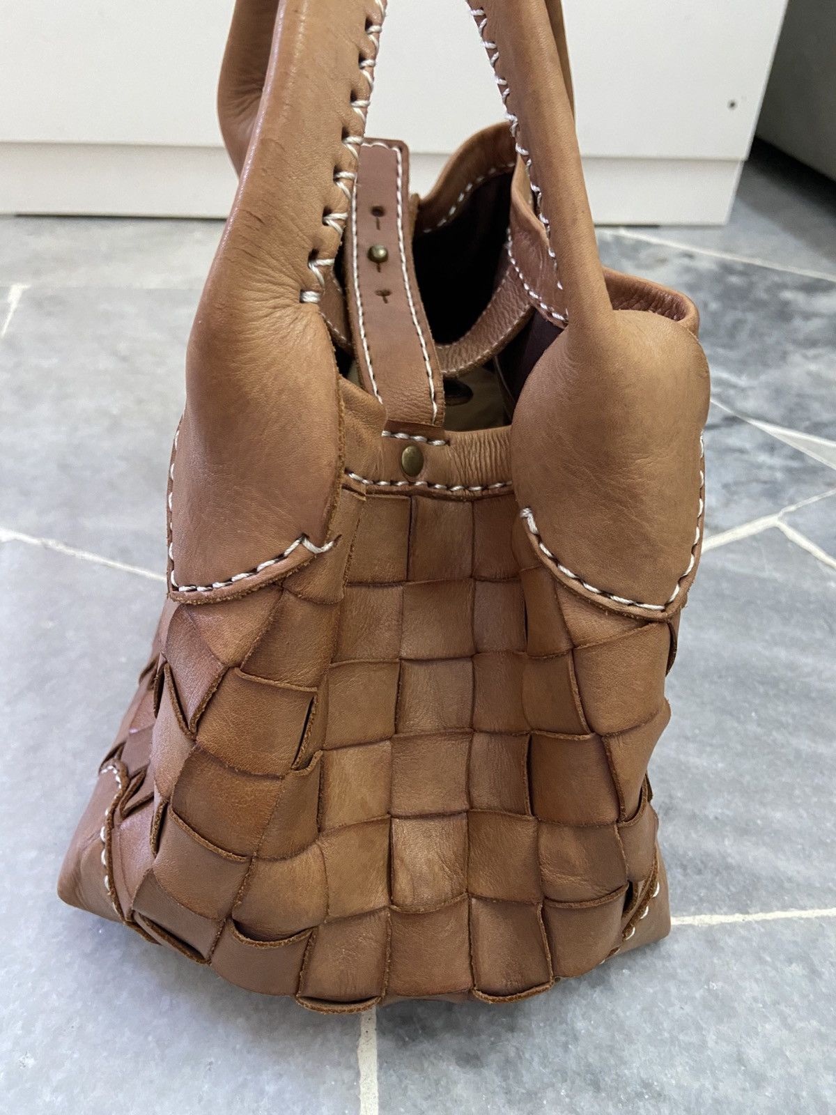 Genuine Leather Genuine Leather Patina Peaks Peak Japan Bag Size ONE SIZE - 3 Thumbnail