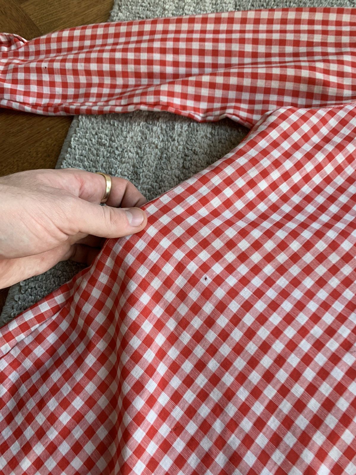 Other × Vintage True Vintage Picnic Checker Plaid Chore 1970s Hippie Boho Size XS / US 0-2 / IT 36-38 - 7 Thumbnail