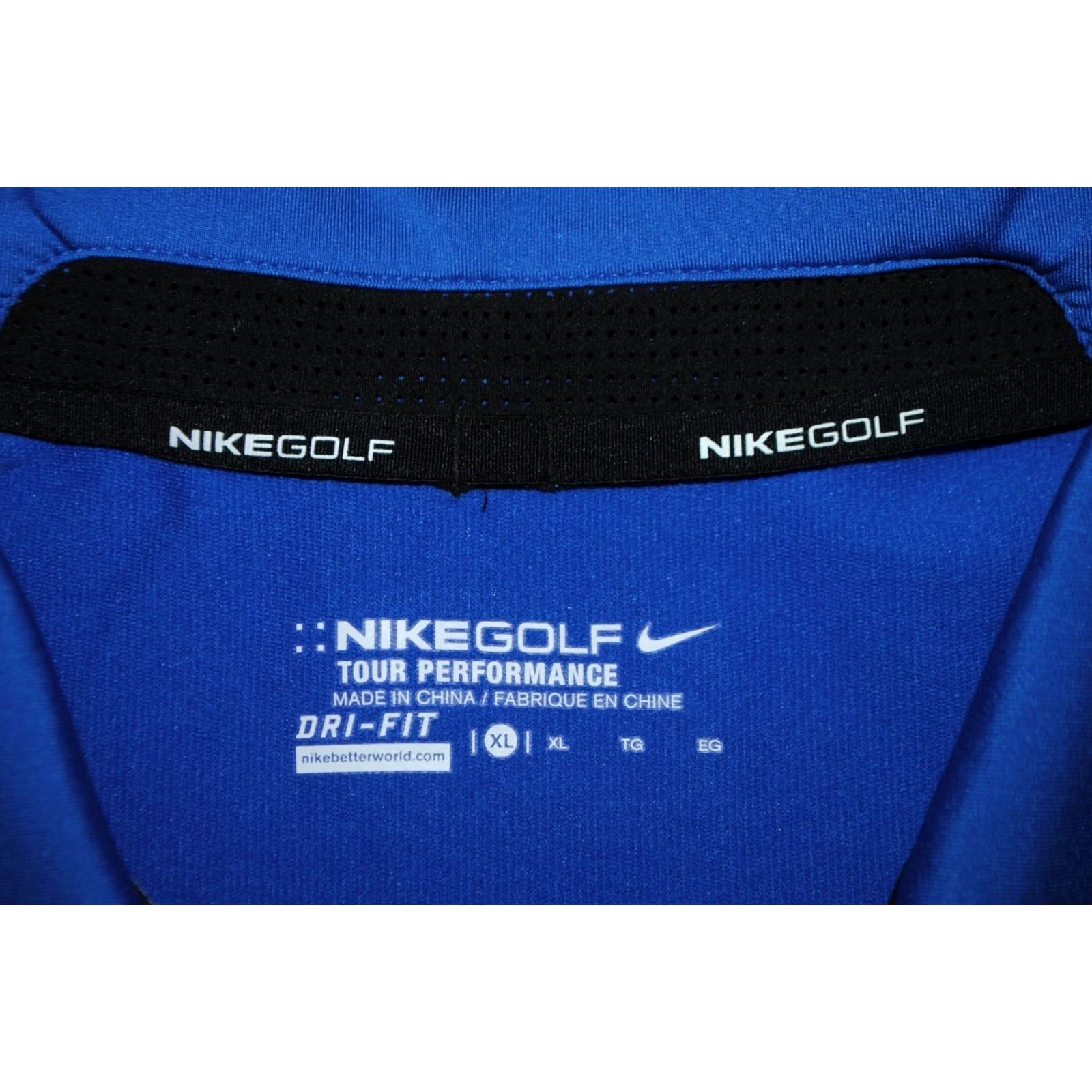 Nike NIKE Golf POLO SHIRT MENS XL BLUE Tour Performance 80cm 62cm 80 62 2000s 90s Mens Size US XL / EU 56 / 4 - 3 Thumbnail