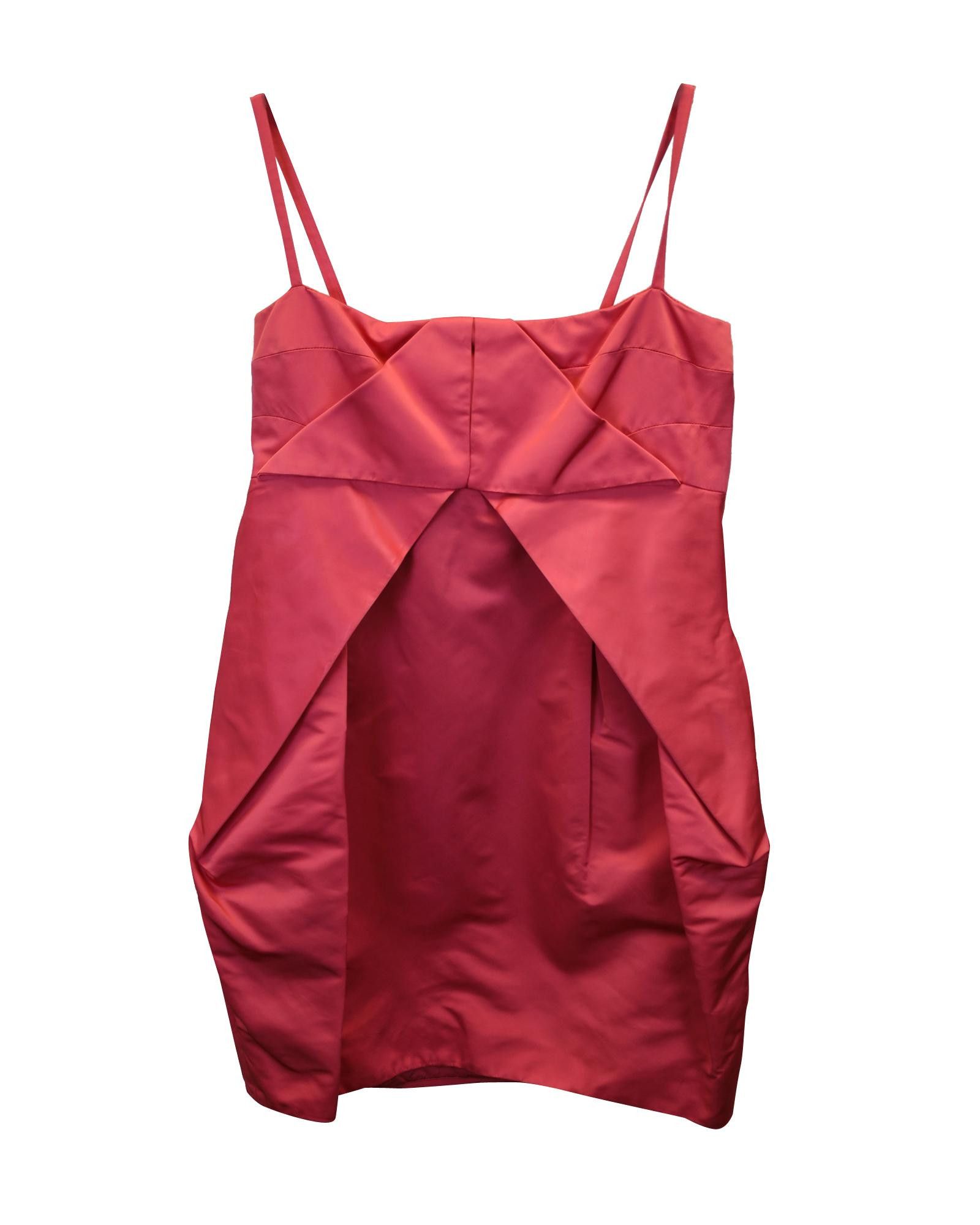 image of Gucci Pleated Pink Mini Dress, Women's (Size Medium)
