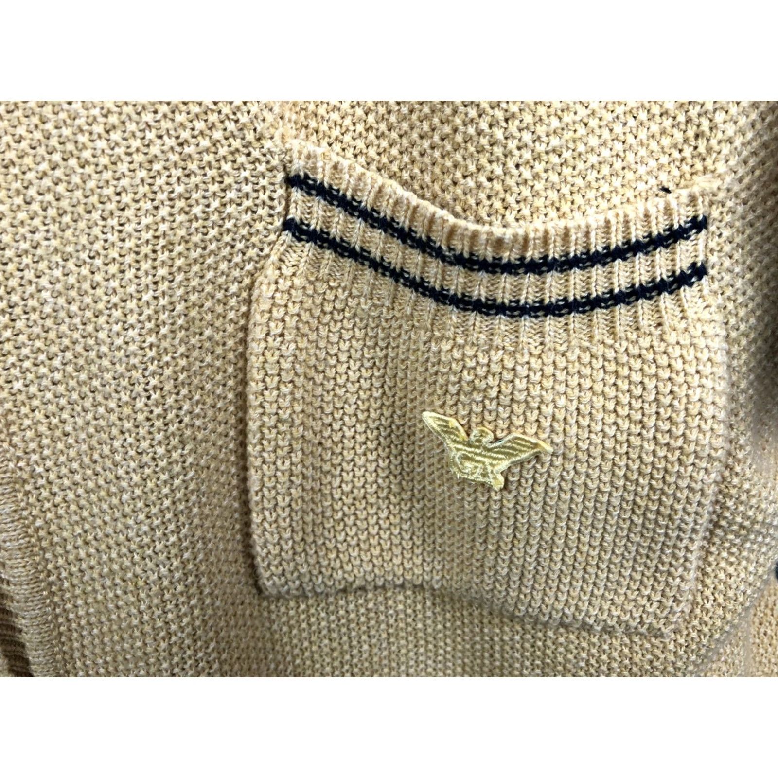Emporio Armani Emporio Armani Cardigan Size 44 Yellow Cotton Blend Short Sleeve Women's Size M / US 6-8 / IT 42-44 - 5 Thumbnail