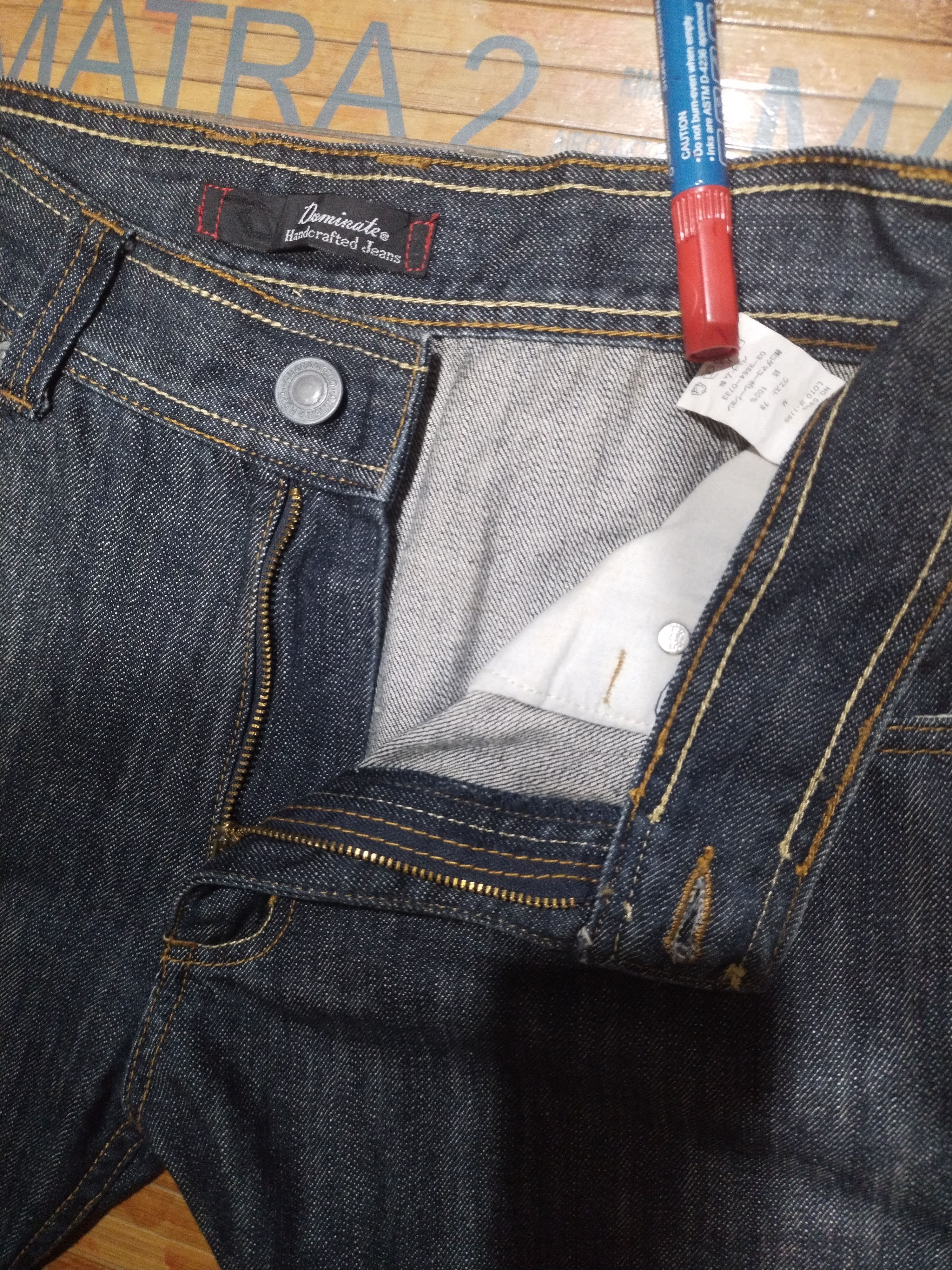 Vintage Vintage Jeans Dominate Handcrafted Sz 30" Size US 30 / EU 46 - 8 Thumbnail