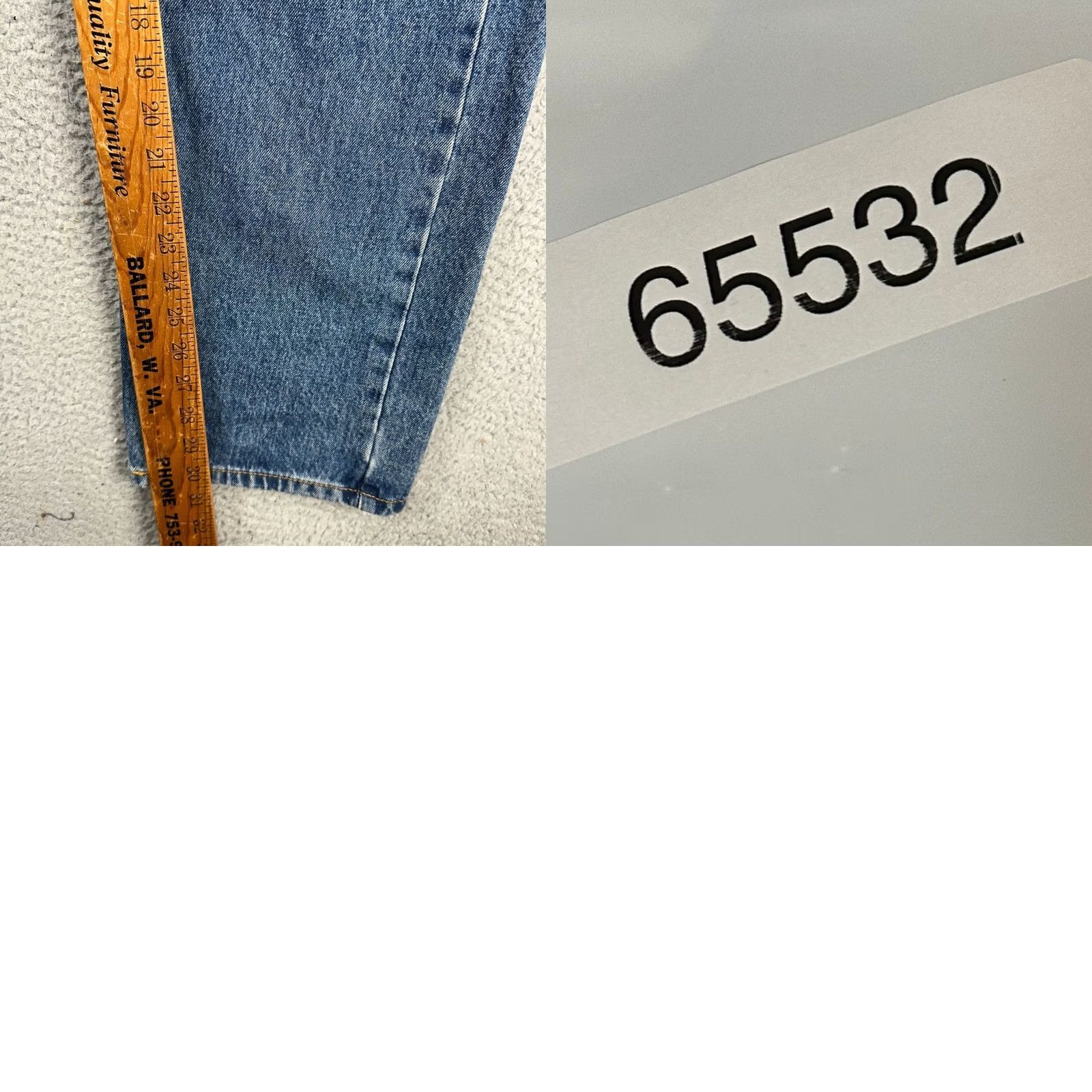 Levi's Levi's 505 Straight Jeans Men 38X32 Blue Red Tab Regular Fit 5 Pocket Denim Pants Size US 38 / EU 54 - 8 Thumbnail