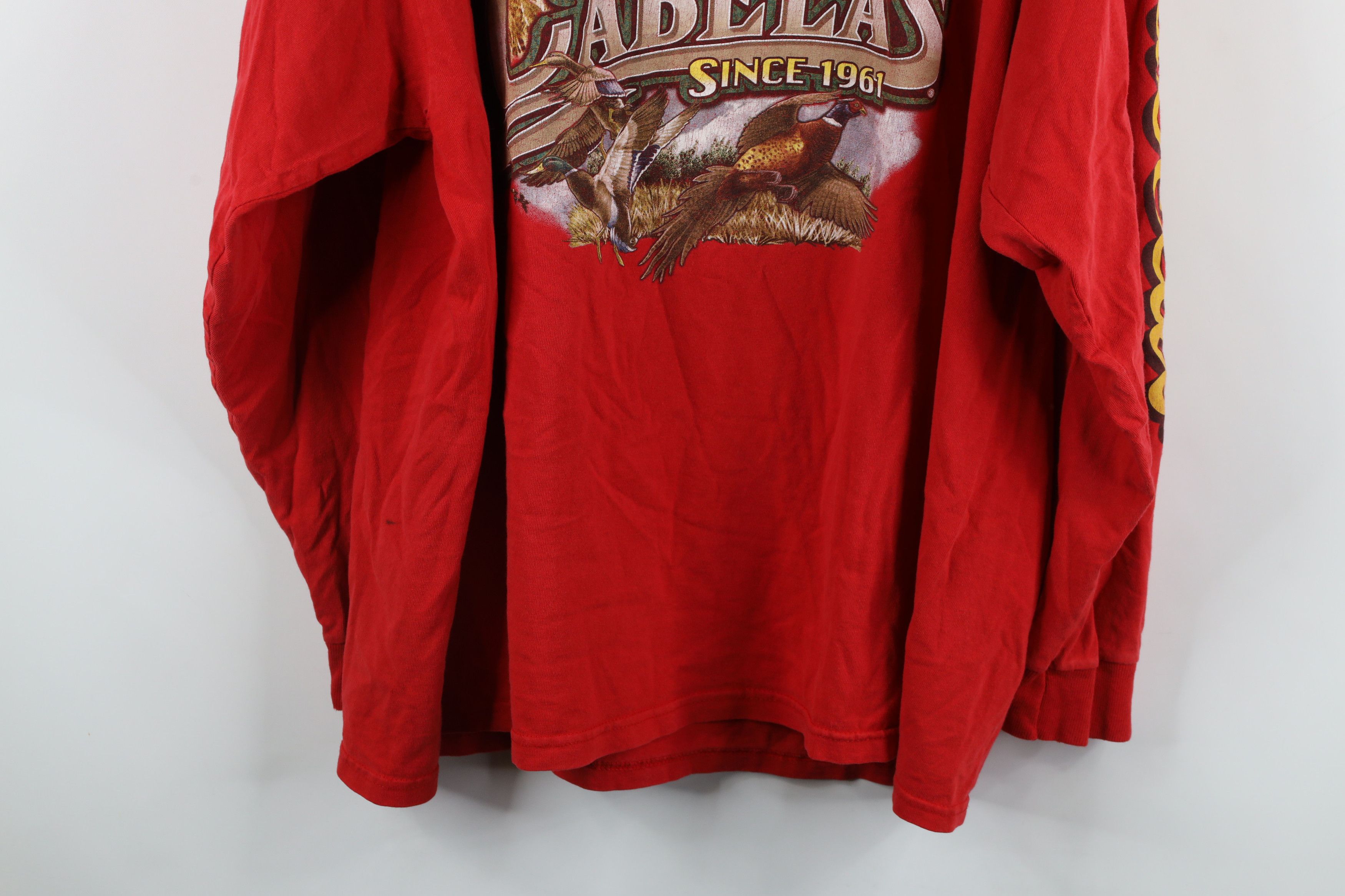Cabelas × Vintage Vintage 90s Cabelas Spell Out Deer Long Sleeve T-Shirt Size US XXL / EU 58 / 5 - 16 Thumbnail
