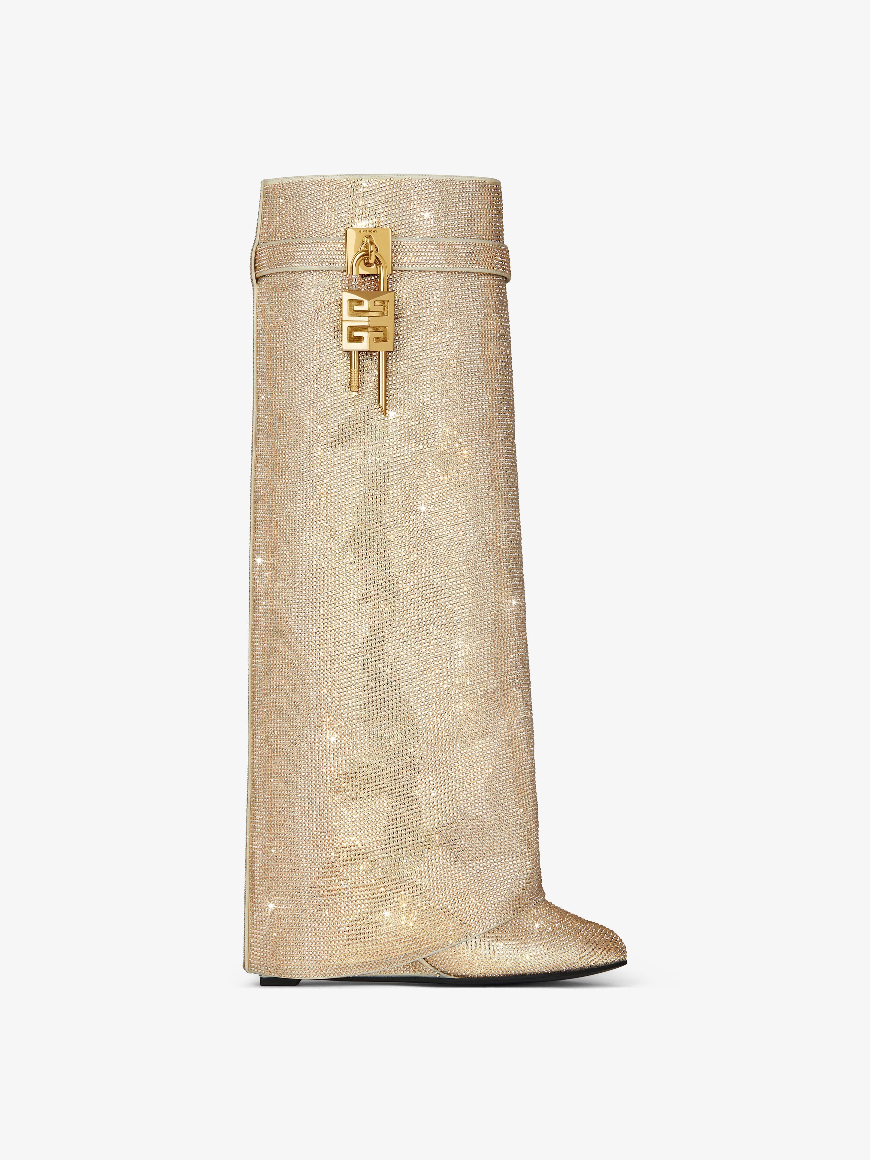 Givenchy o1srvl11e0525 Shark Lock Pant Boots 90mm in Almond Size US 11 / IT 41 - 1 Thumbnail