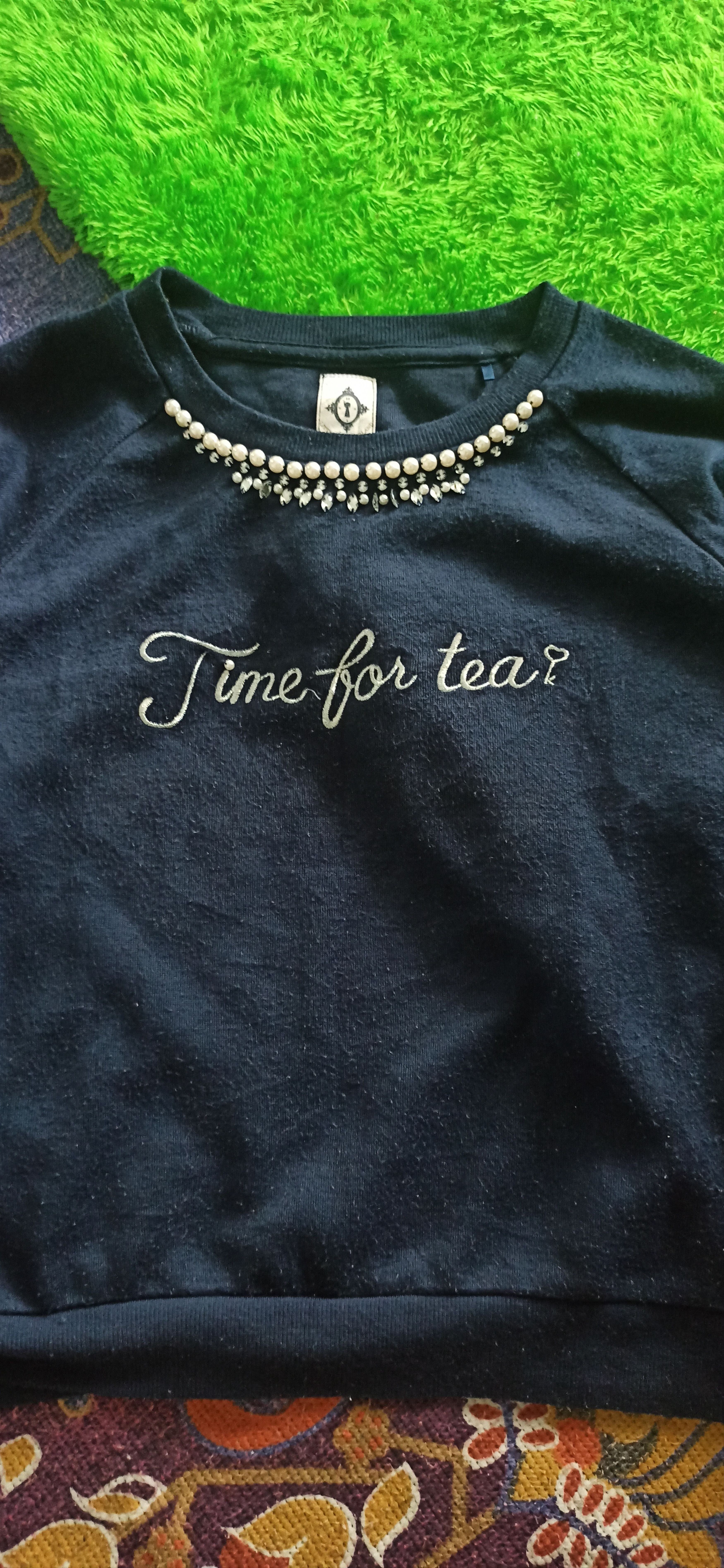 Disney × Japanese Brand × Vintage Disney x Time for Tea Embroidery Sweatshirt Knit Size M / US 6-8 / IT 42-44 - 4 Thumbnail