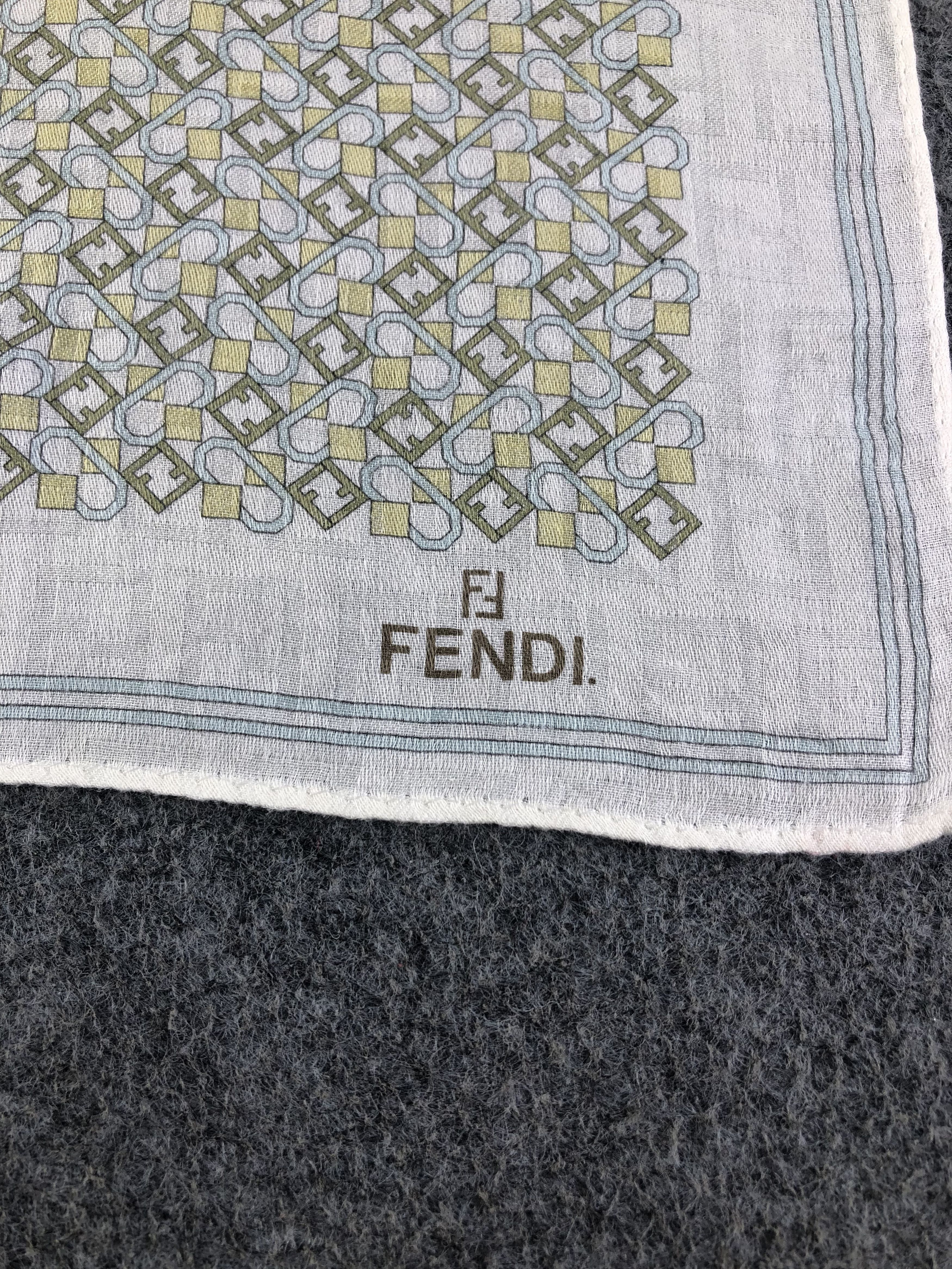 Vintage Fendi Handkerchief / Bandana / Neckerchief A1673 Size ONE SIZE - 5 Thumbnail