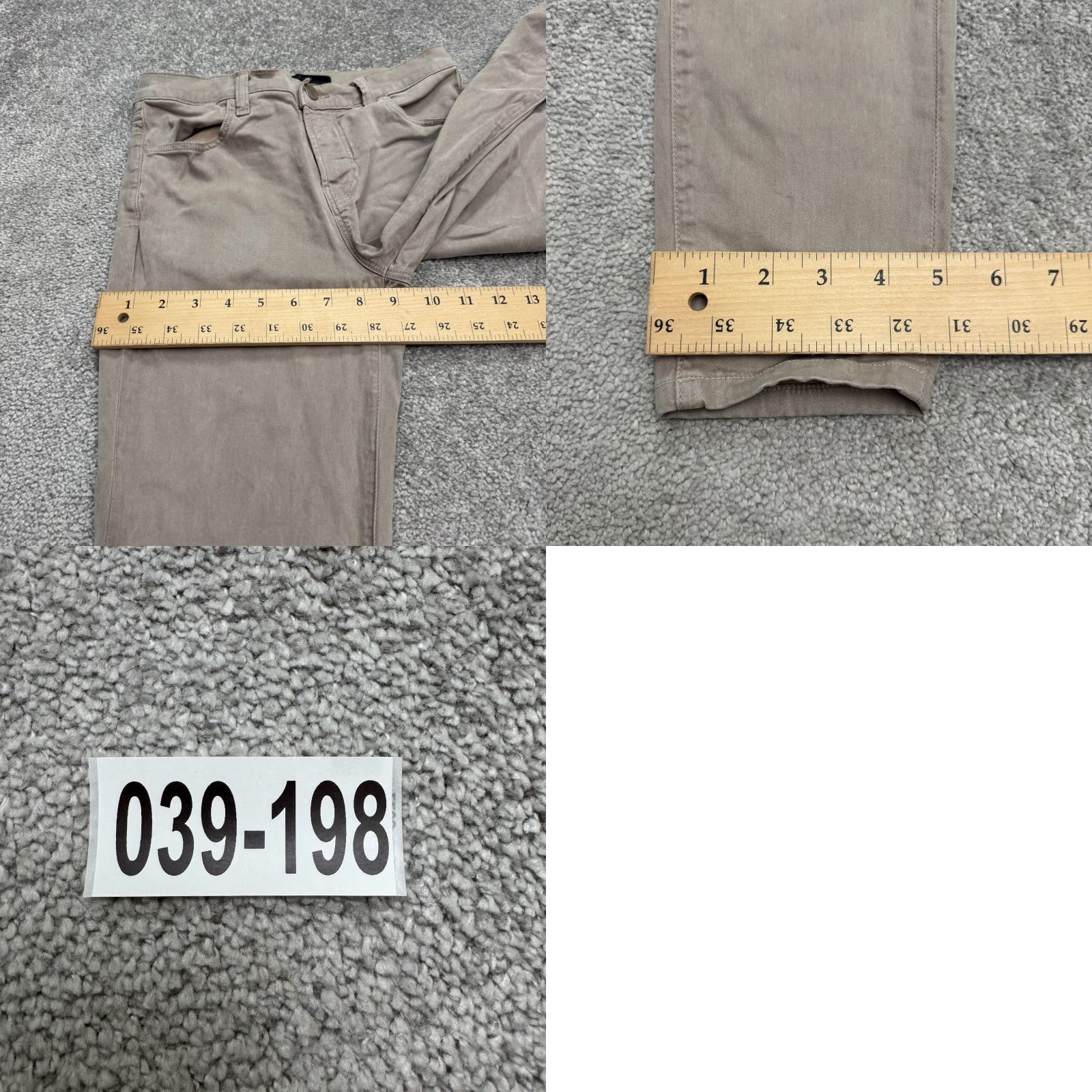 J Brand J Brand Maria High Rise Skinny Denim Jeans Women 26 Sidewalk Taupe Brown Stretch Size 26" / US 2 / IT 38 - 10 Thumbnail