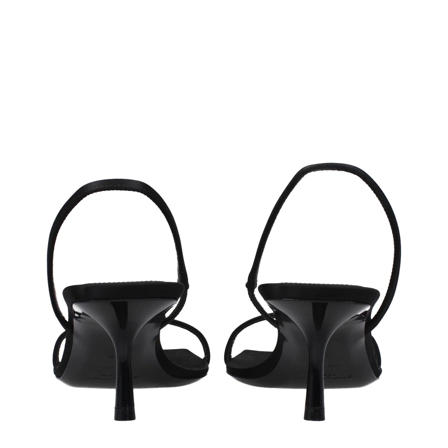 Saint Laurent Paris ob1o1e1124 Satin Sandals in Black Size US 10.5 / IT 40.5 - 5 Thumbnail