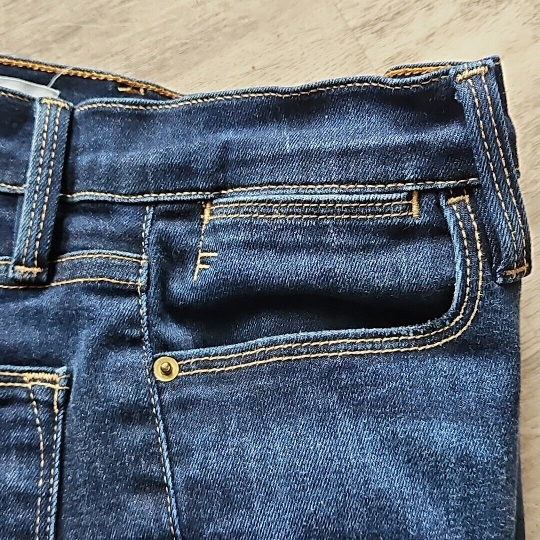 Frame Frame Jeans Women 25 Le High Skinny Split Hem Mid Rise Blue Size 25" / US 0 / IT 36 - 2 Thumbnail