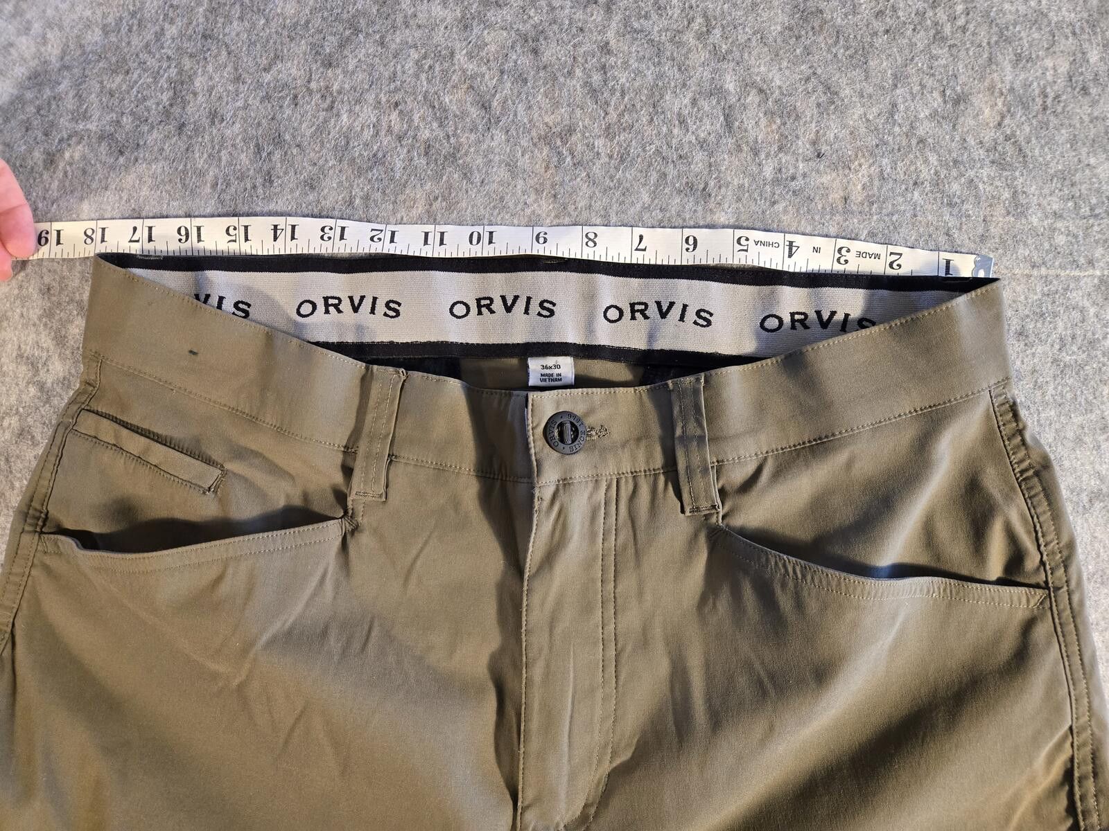 Orvis Orvis Mens Trek Pants Olive Green 36x30 Active Outdoor Size US 36 / EU 52 - 4 Thumbnail