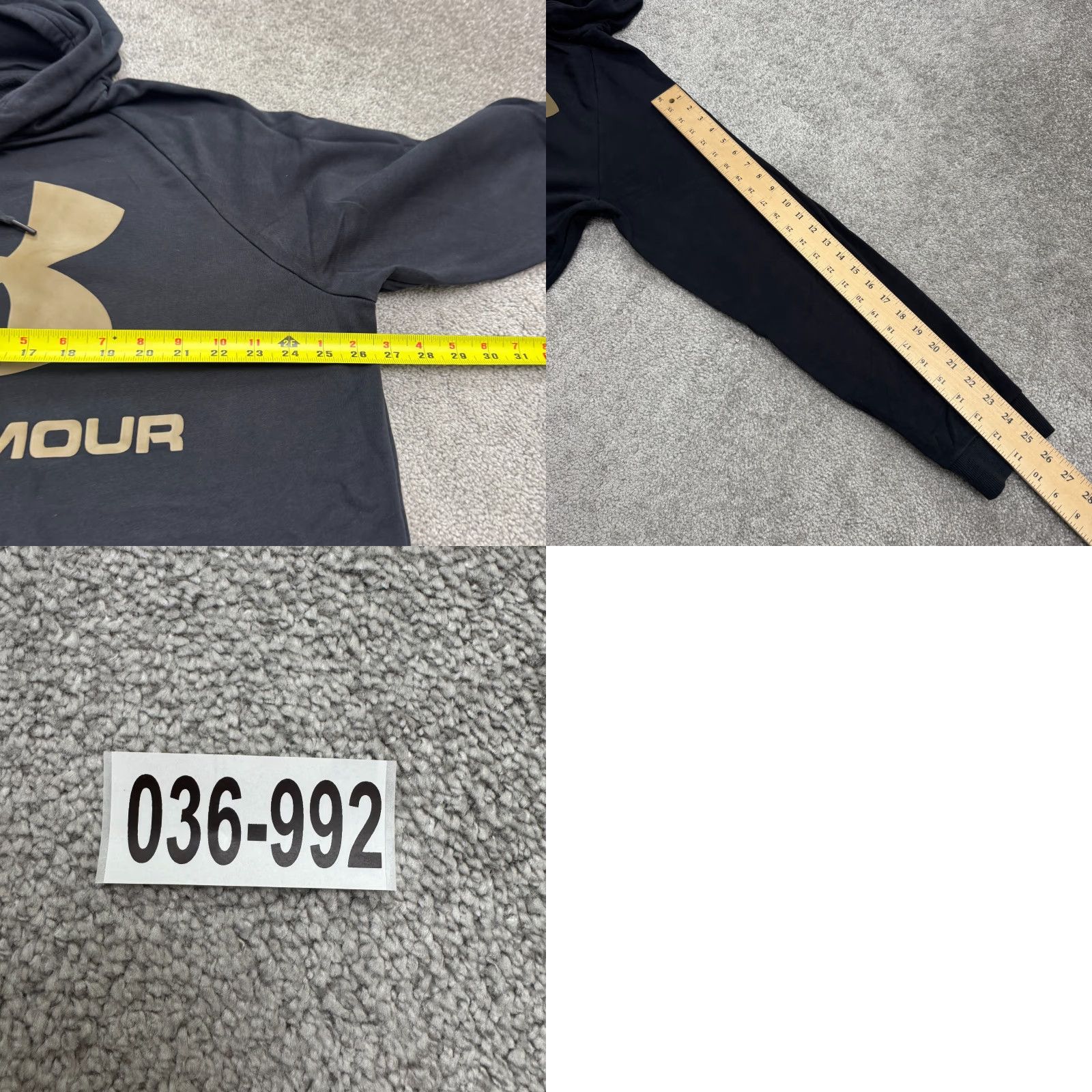 Under Armour Under Armour Hoodie Pullover Graphic Sweatshirt Men 2XL Black Fleece Activewear Size US XXL / EU 58 / 5 - 8 Thumbnail