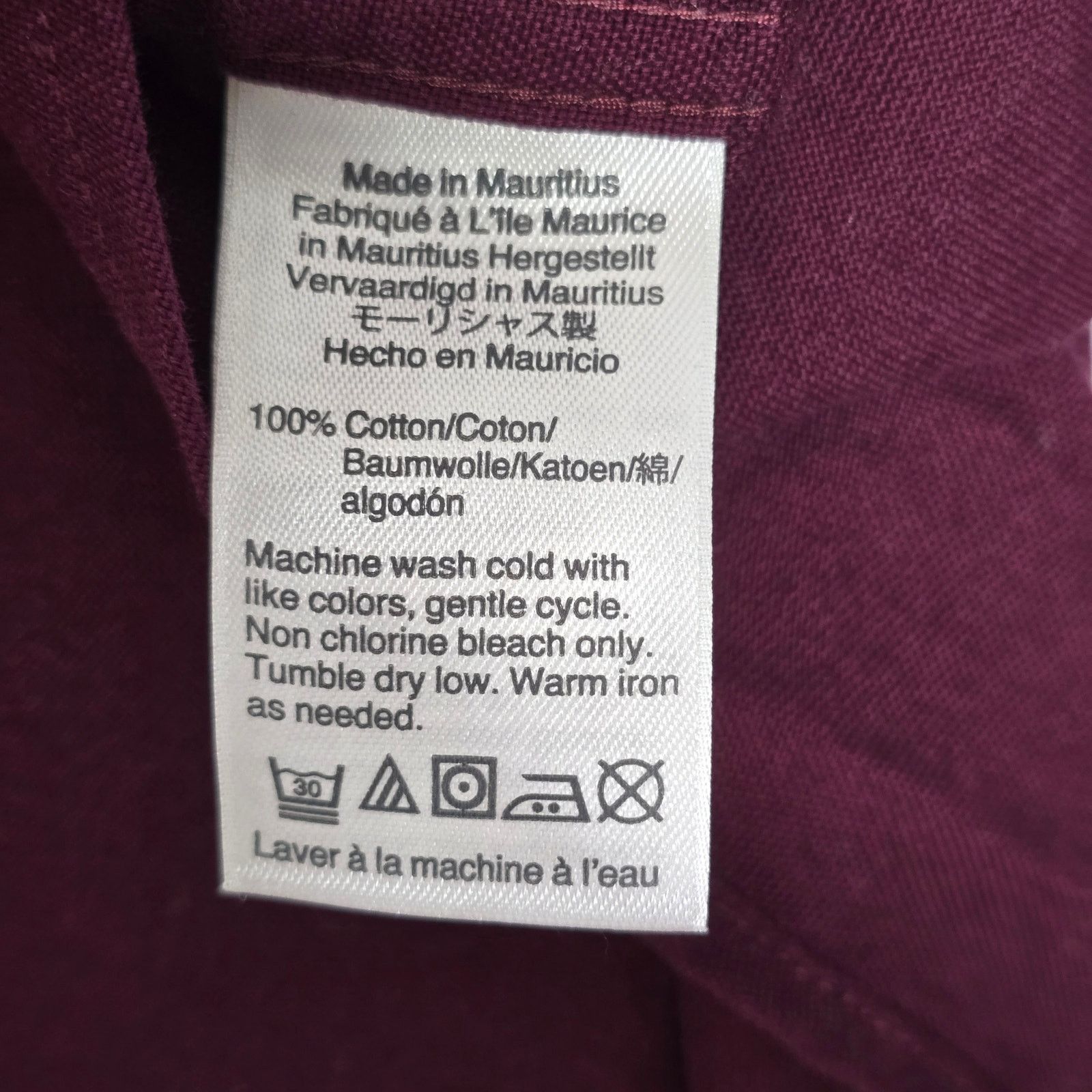 J.Crew J. Crew Mercantile Flex Burgundy Button-Up Shirt Size Large Size US L / EU 52-54 / 3 - 3 Thumbnail