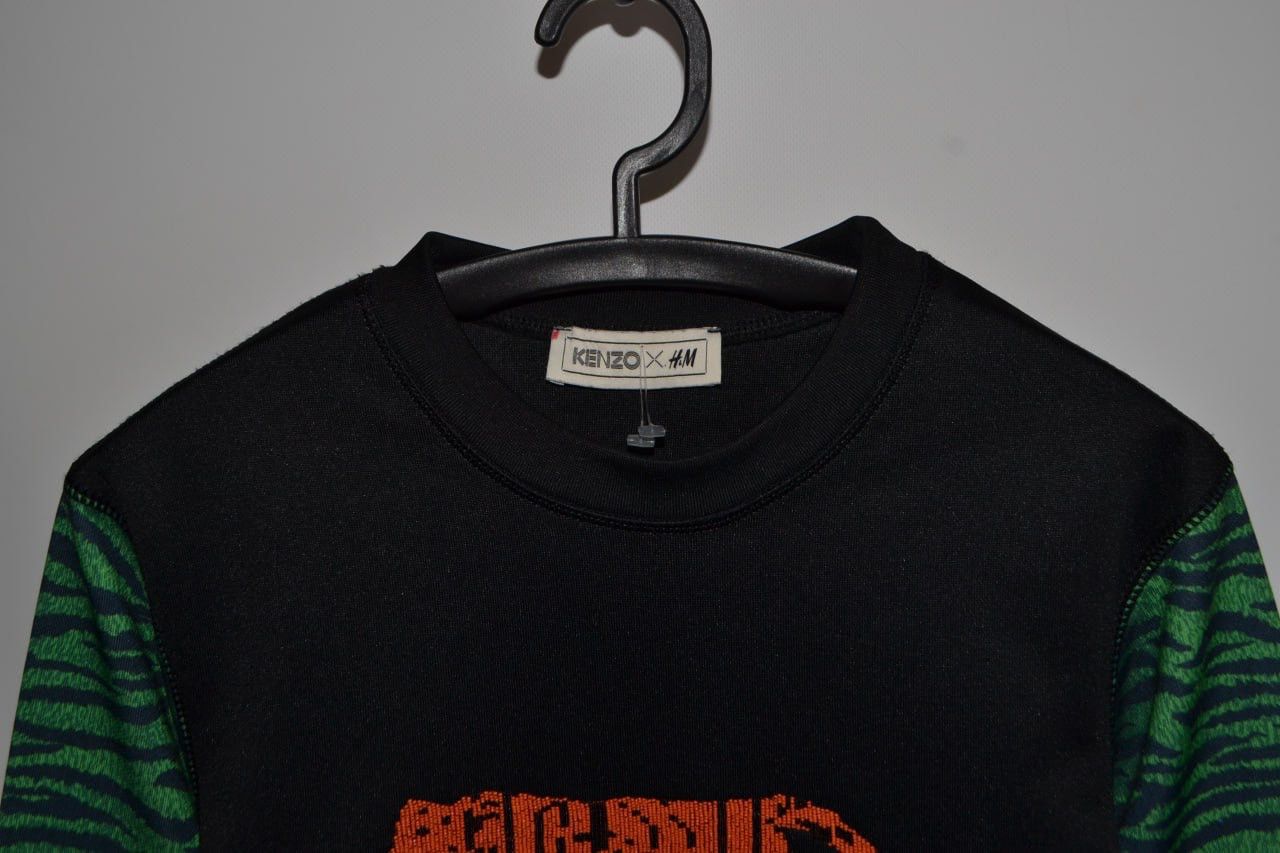 Jungles × Kenzo Kenzo H&M Jungle Sweatshirt Zipper Sleeves Beaded Design Size US XS / EU 42 / 0 - 2 Thumbnail