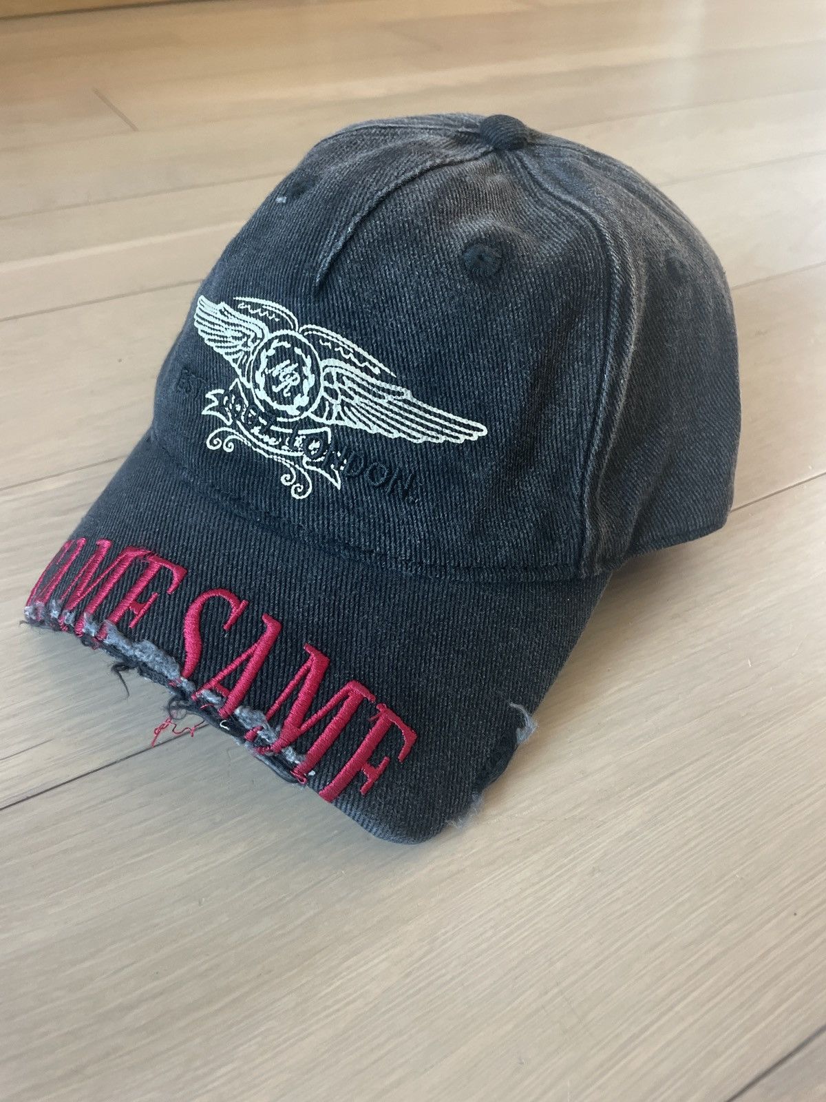 Martine Rose Martine Rose Distressed Barnsley Trucker Cap | Grailed