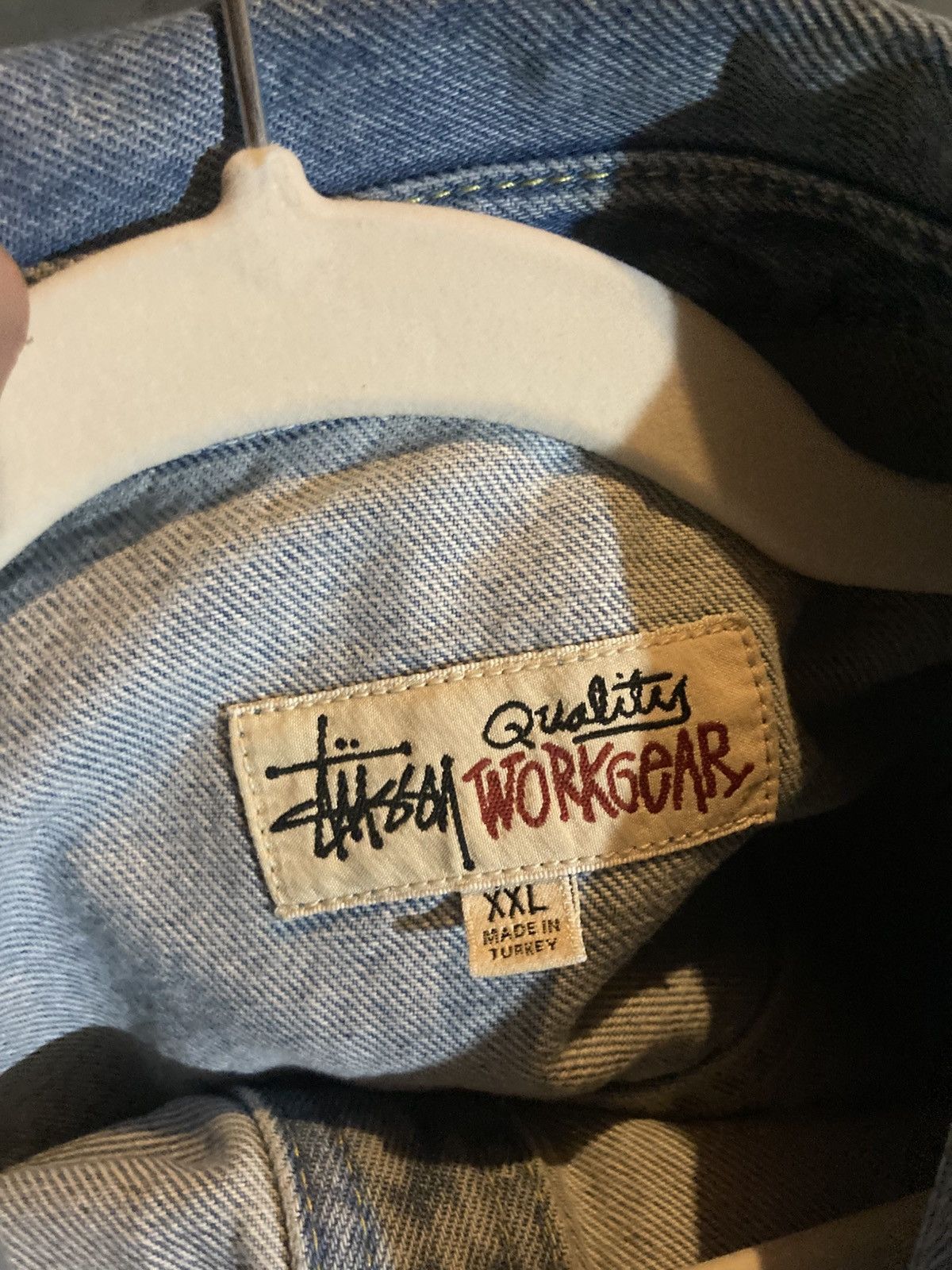 Stussy Stussy Denim Workwear Buttoned Jacket Size US XXL / EU 58 / 5 - 4 Thumbnail