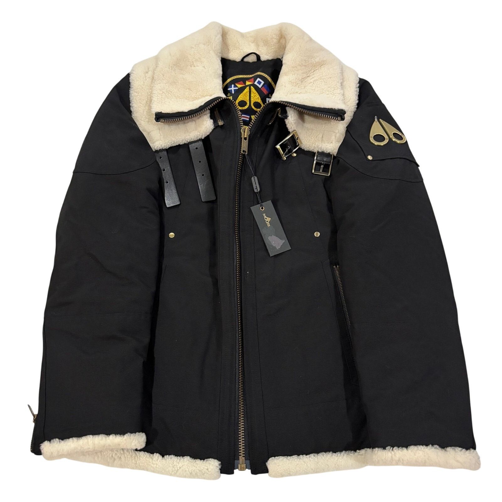 Moose Knuckles *R42 MOOSE KNUCKLES Shearling Trim Parka Moto Jacket Large Size US L / EU 52-54 / 3 - 1 Thumbnail
