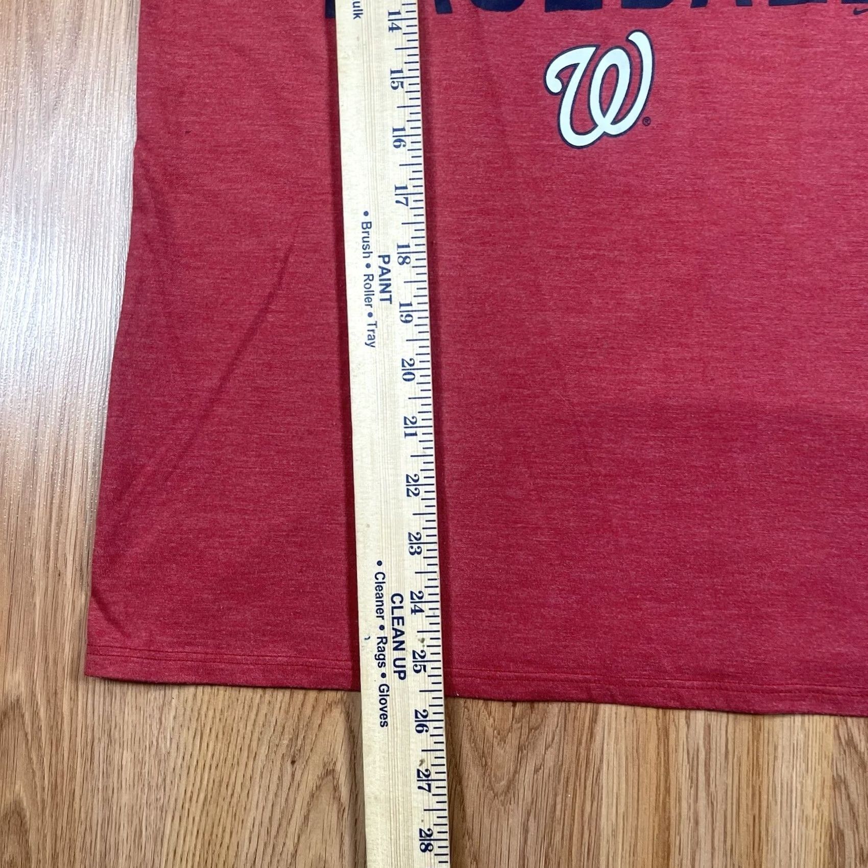 Nike Nike T-Shirt Womens S Small V-Neck Short Sleeve Washington Nationals Baseball Red Size S / US 4 / IT 40 - 4 Thumbnail