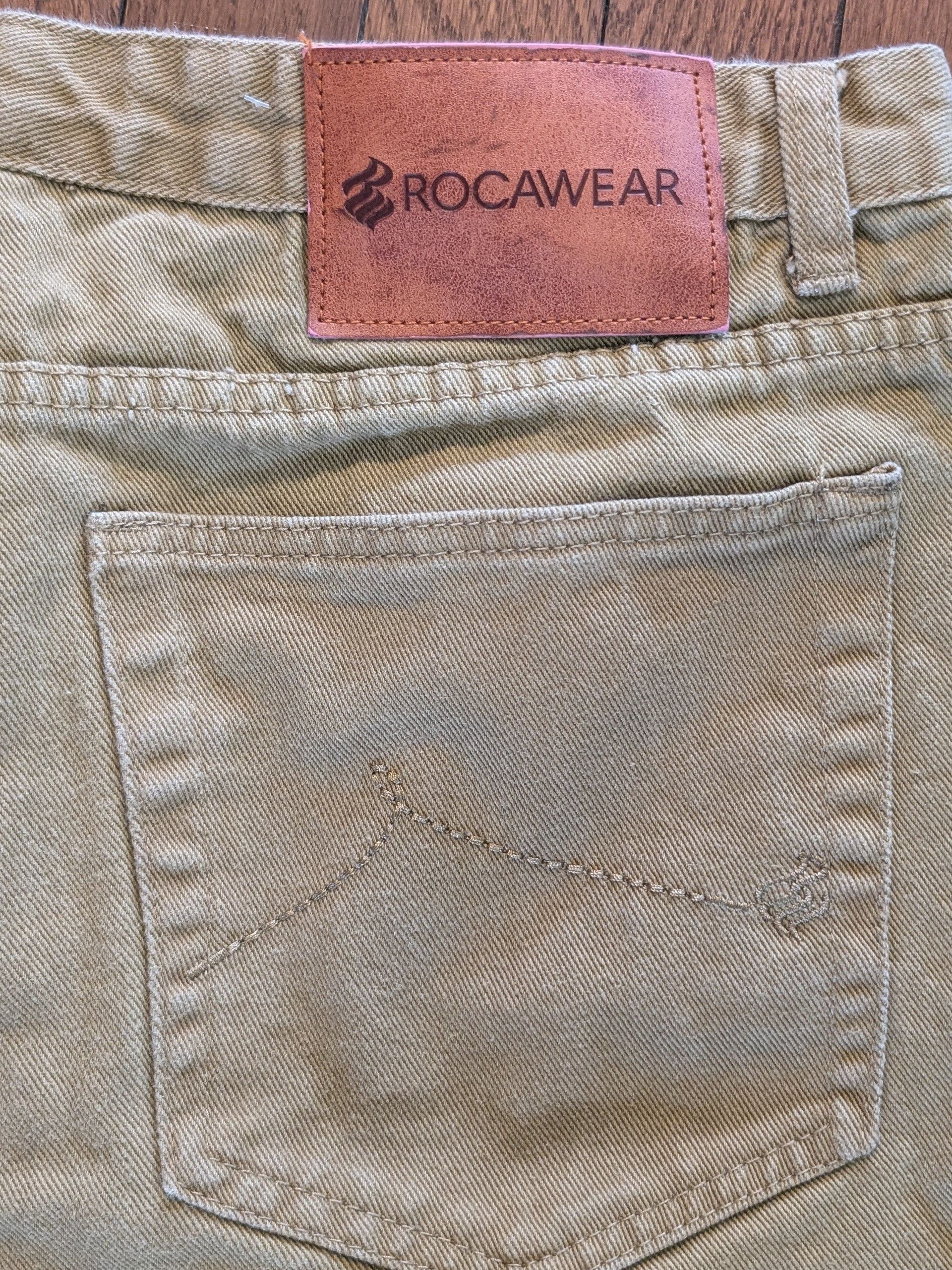 Rocawear Y2K Baggy Faded Rocawear Brown Denim Jorts Size - 36 Size US 36 / EU 52 - 2 Thumbnail