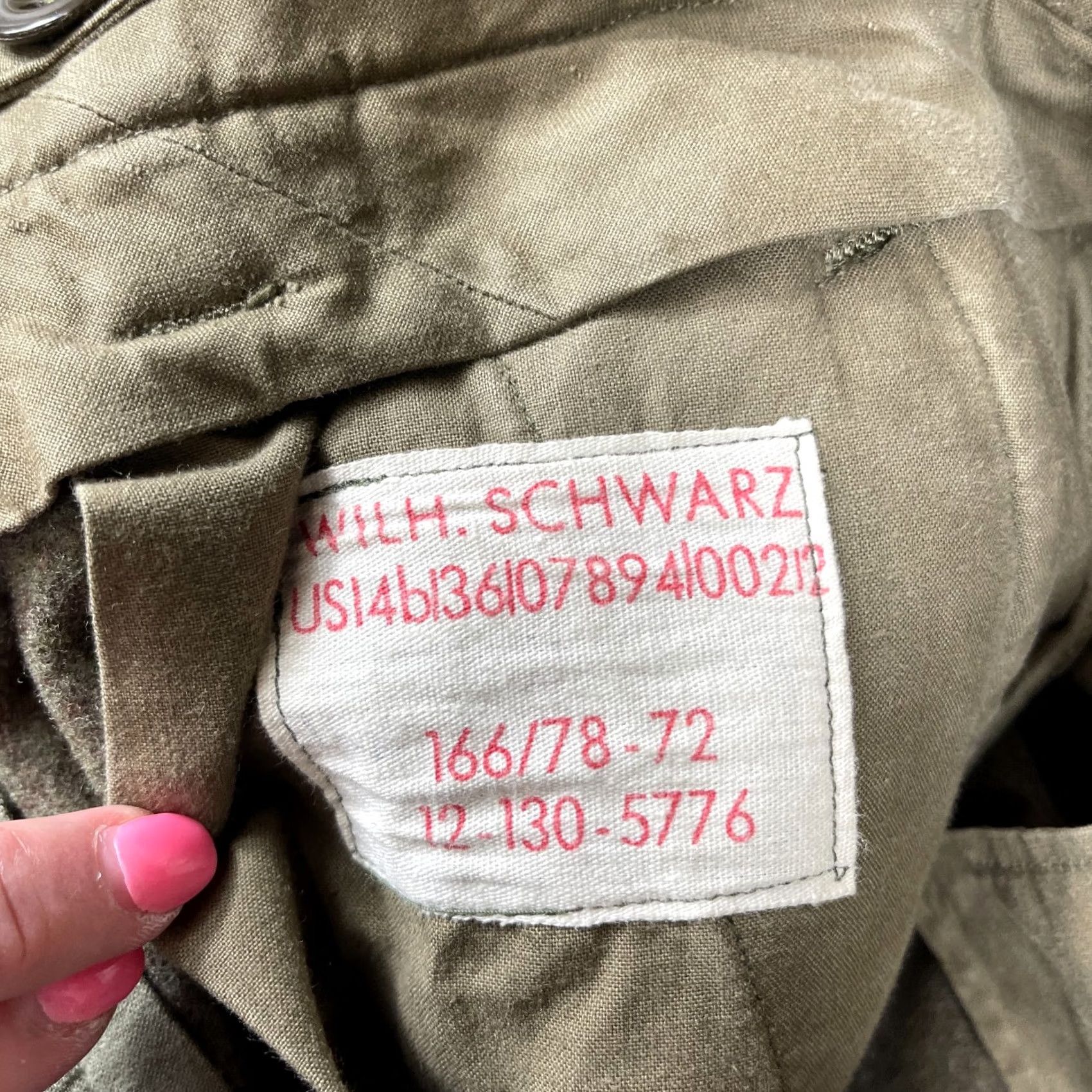 Vintage VINTAGE Wilh Schwarz Wool Cargo Pants Mens 31x27 Green Brown Army Germany 70s Cargo Straight Wide Size US 31 - 5 Thumbnail