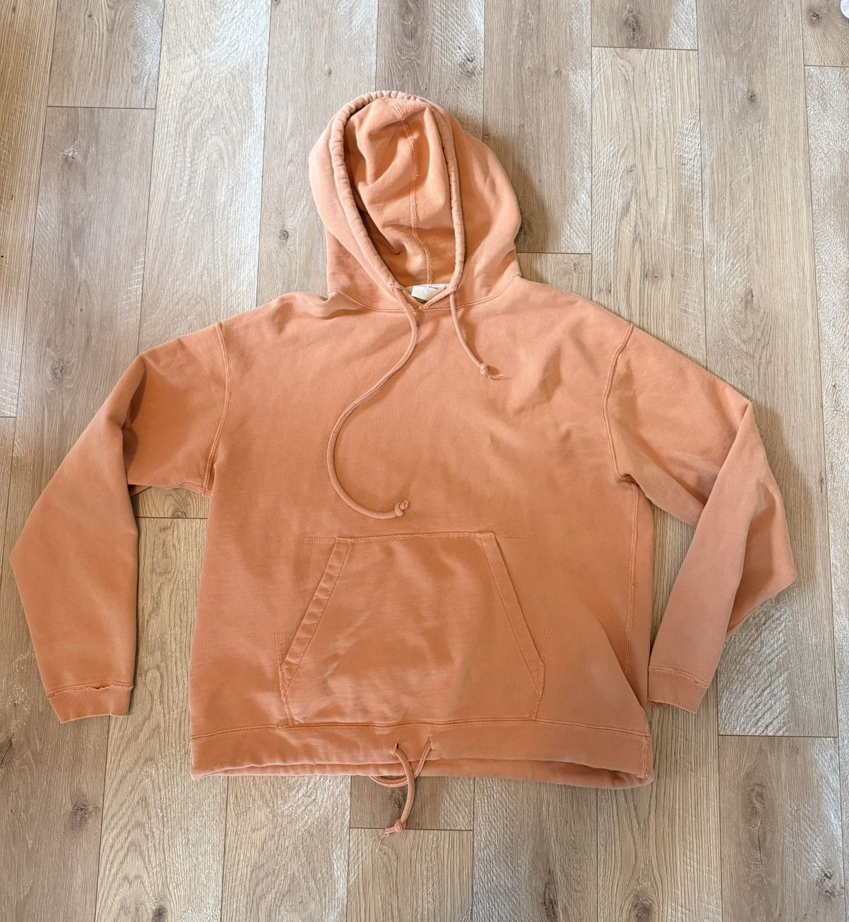 Japanese Brand Distressed orange cropped hoodie Size US L / EU 52-54 / 3 - 1 Thumbnail
