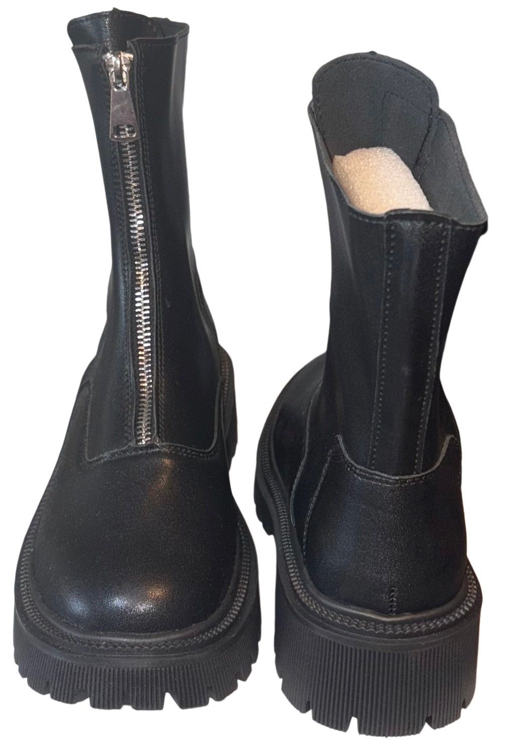 Vintage Vintage Punk Zipper Combat Boots Size US 6 / IT 36 - 2 Thumbnail