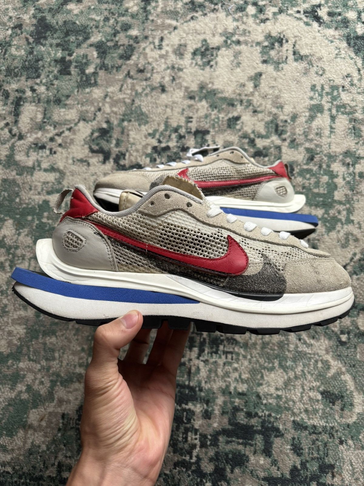 Nike × Sacai Nike x sacai vaporwaffle Sport Fuchsia/Game Royal Size US 11 / EU 44 - 3 Thumbnail