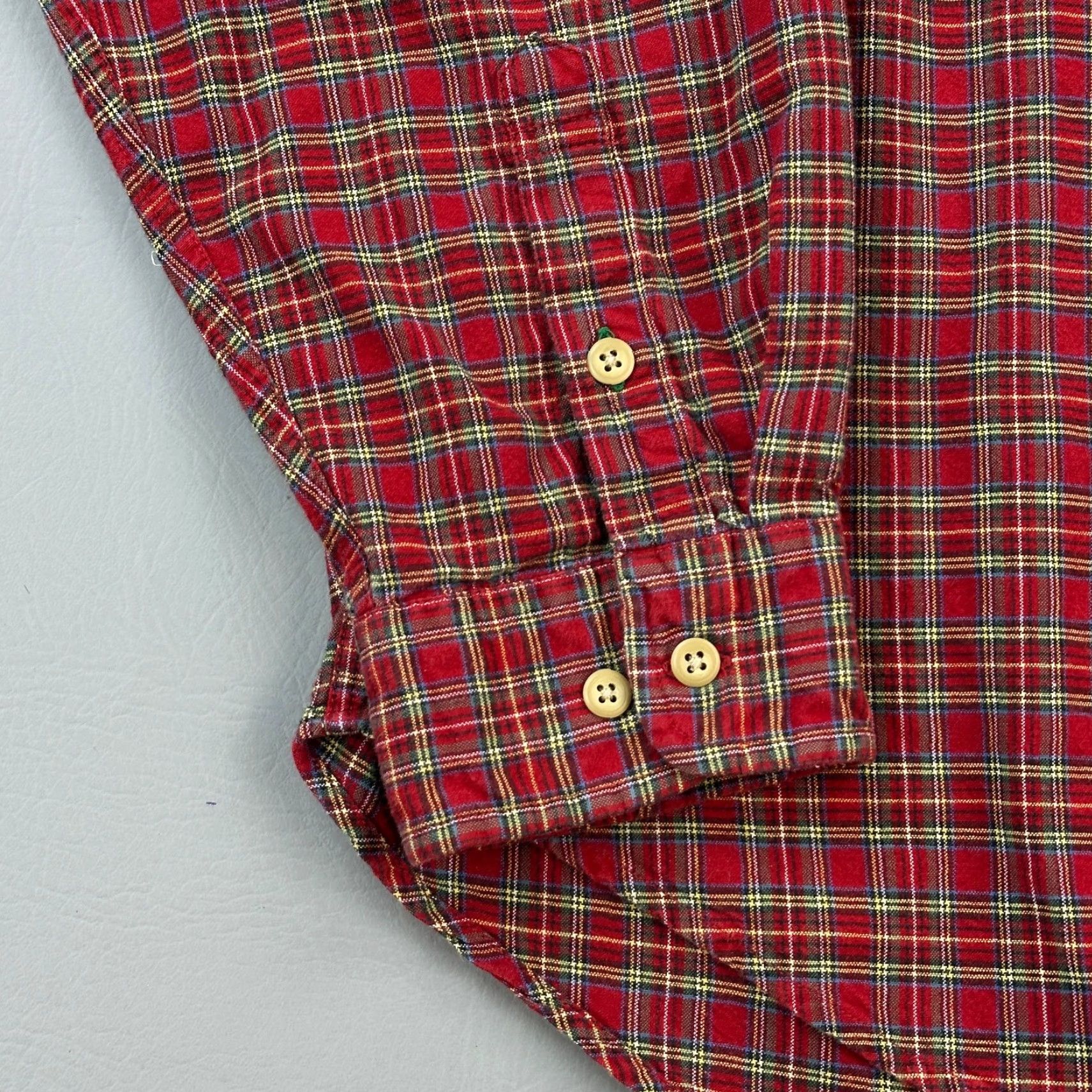 Tommy Hilfiger VINTAGE Tommy Hilfiger Shirt Mens XL Red Plaid Crest Logo Button-Down Preppy Y2K Size US XL / EU 56 / 4 - 2 Thumbnail