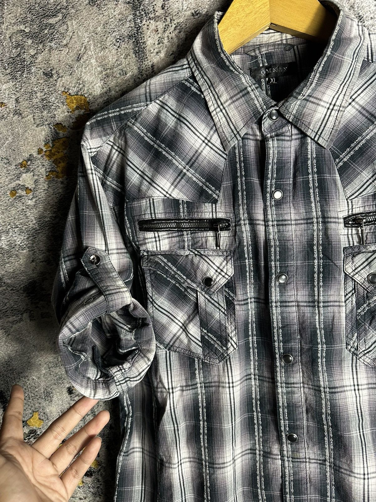 20471120 GOTHIC WESTERN JUNYA WATANABE CDG STYLE BUTTON SHIRT Size US L / EU 52-54 / 3 - 6 Thumbnail