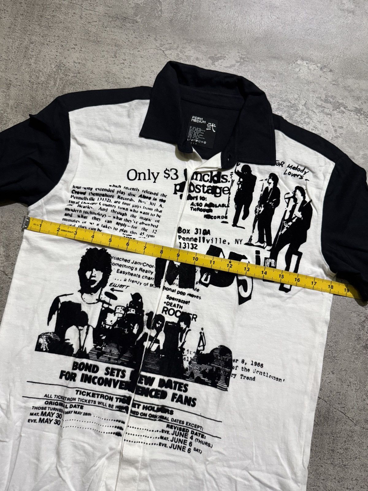 PPFM SS2009 PPFM Grapich Music Polo Shirt Size US M / EU 48-50 / 2 - 7 Thumbnail