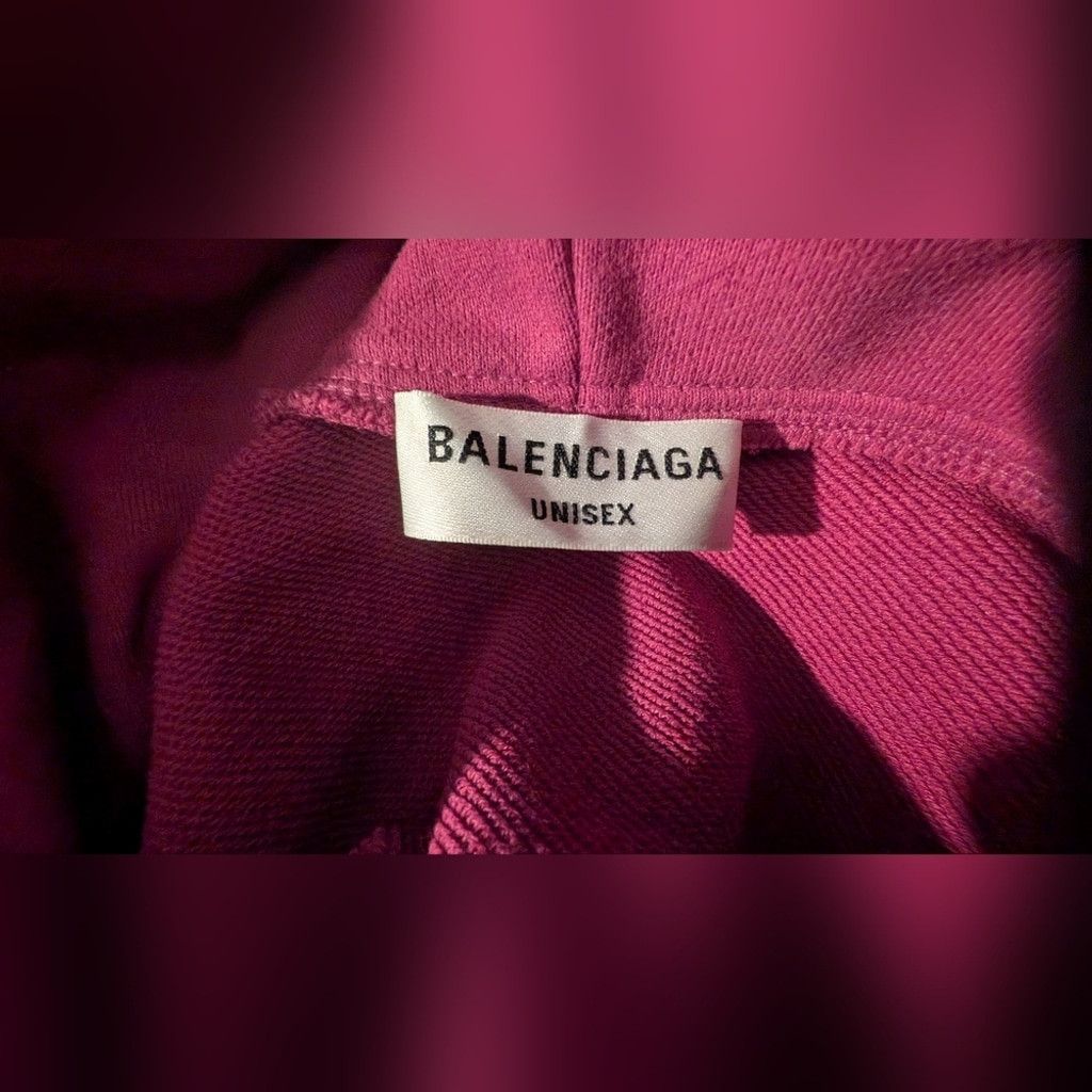 Balenciaga Balenciaga Pink Cropped Hoodie Sweatshirt Size XS / US 0-2 / IT 36-38 - 6 Thumbnail