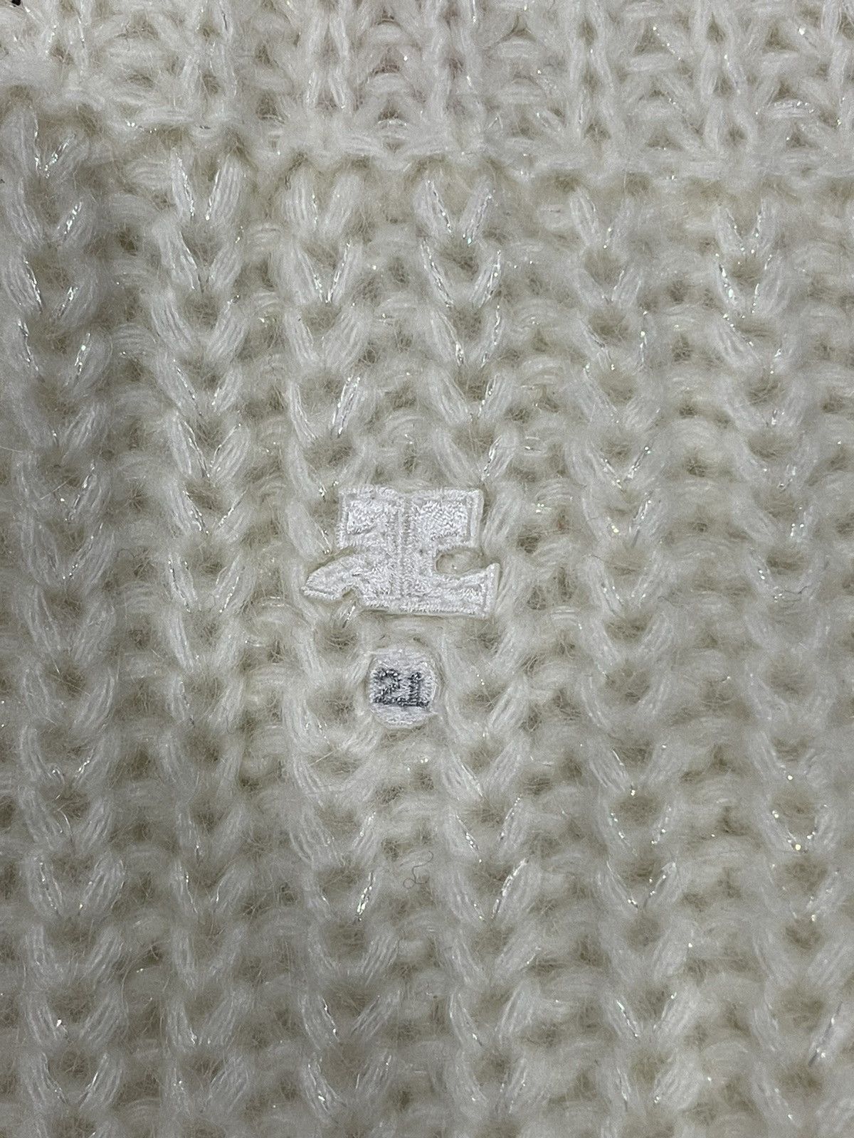 Courreges × Designer × Vintage Courreges High Neck Non sleeves Top Size XS / US 0-2 / IT 36-38 - 3 Thumbnail