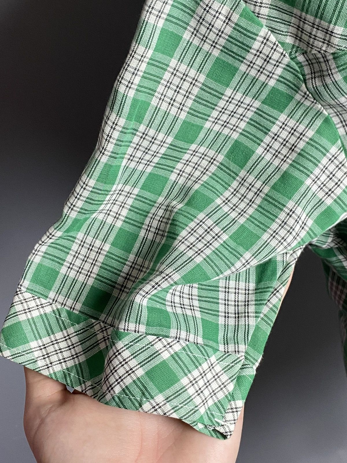 Wrangler VTG 70s Wrangler Snap Western Plaid Short Sleeve Shirt sz 20 Size S / US 4 / IT 40 - 4 Thumbnail