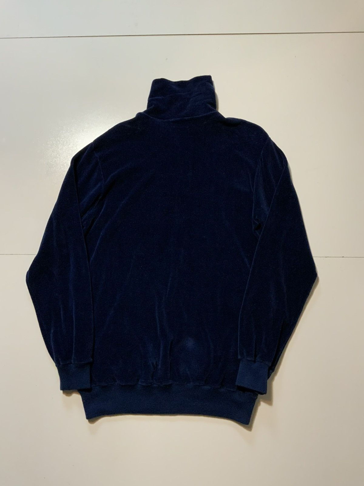 Vintage Vintage 70s The Broadway University Shop Velour Zip Pullover Size US L / EU 52-54 / 3 - 2 Thumbnail