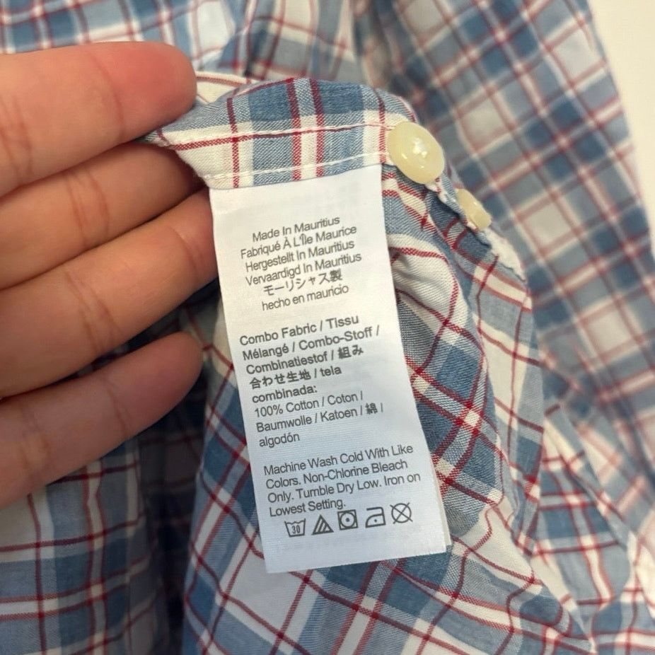 J.Crew NWOT J.Crew Tall Secret Wash Organic Plaid Shirt Size Large Size US L / EU 52-54 / 3 - 4 Thumbnail