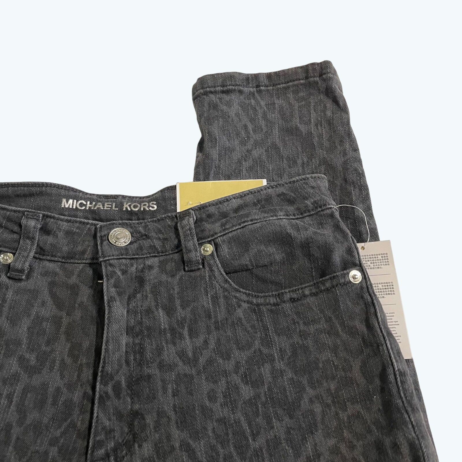 Michael Kors Michael Kors High-Rise Leopard Print Skinny Selma Jeans 6 Size 28" / US 6 / IT 42 - 3 Thumbnail