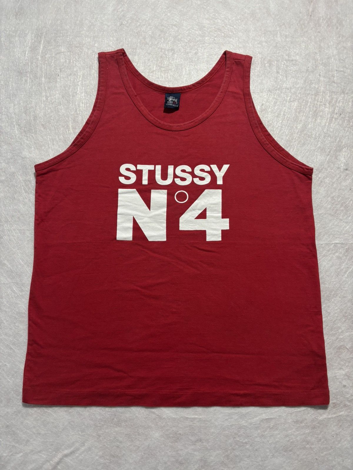Stussy Vintage Stussy No 4 Tank Tops Size US M / EU 48-50 / 2 - 1 Thumbnail