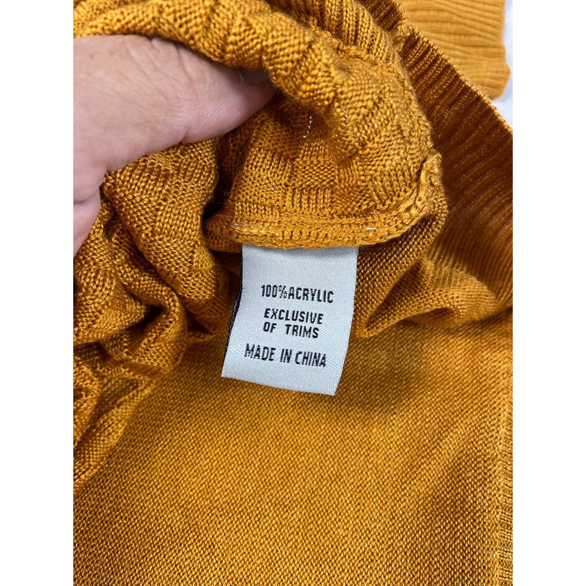 Stacy Adams Stacy Adams Mens Gold Rust Knit Casual Dress Sweater Size 3X Size US XXL / EU 58 / 5 - 9 Thumbnail