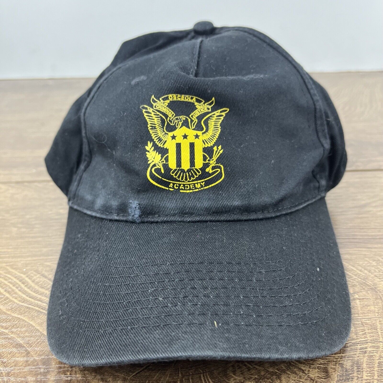 Other Osceola Criminal Justice Academy Hat Black Adjustable Hat Bl Size ONE SIZE - 7 Thumbnail