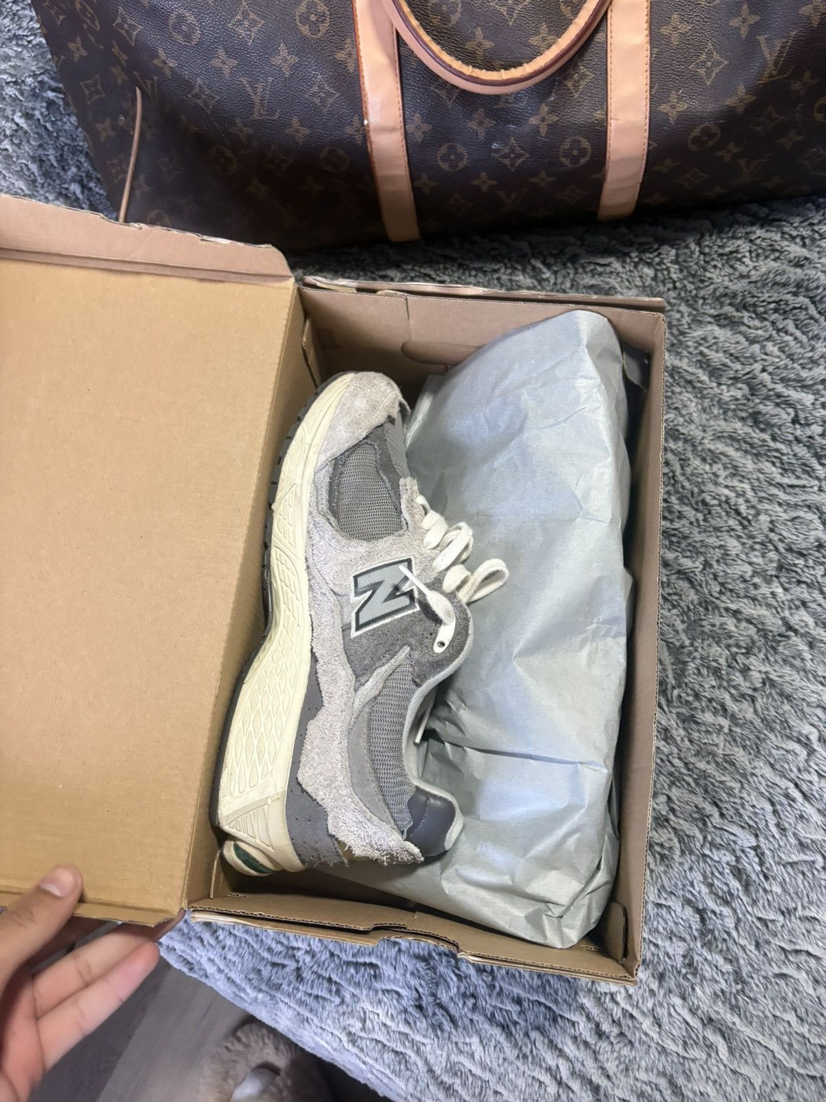 Coach New Balance 2002R Protection Pack “Rain Cloud” Size 9 Size US 9 / EU 42 - 9 Thumbnail