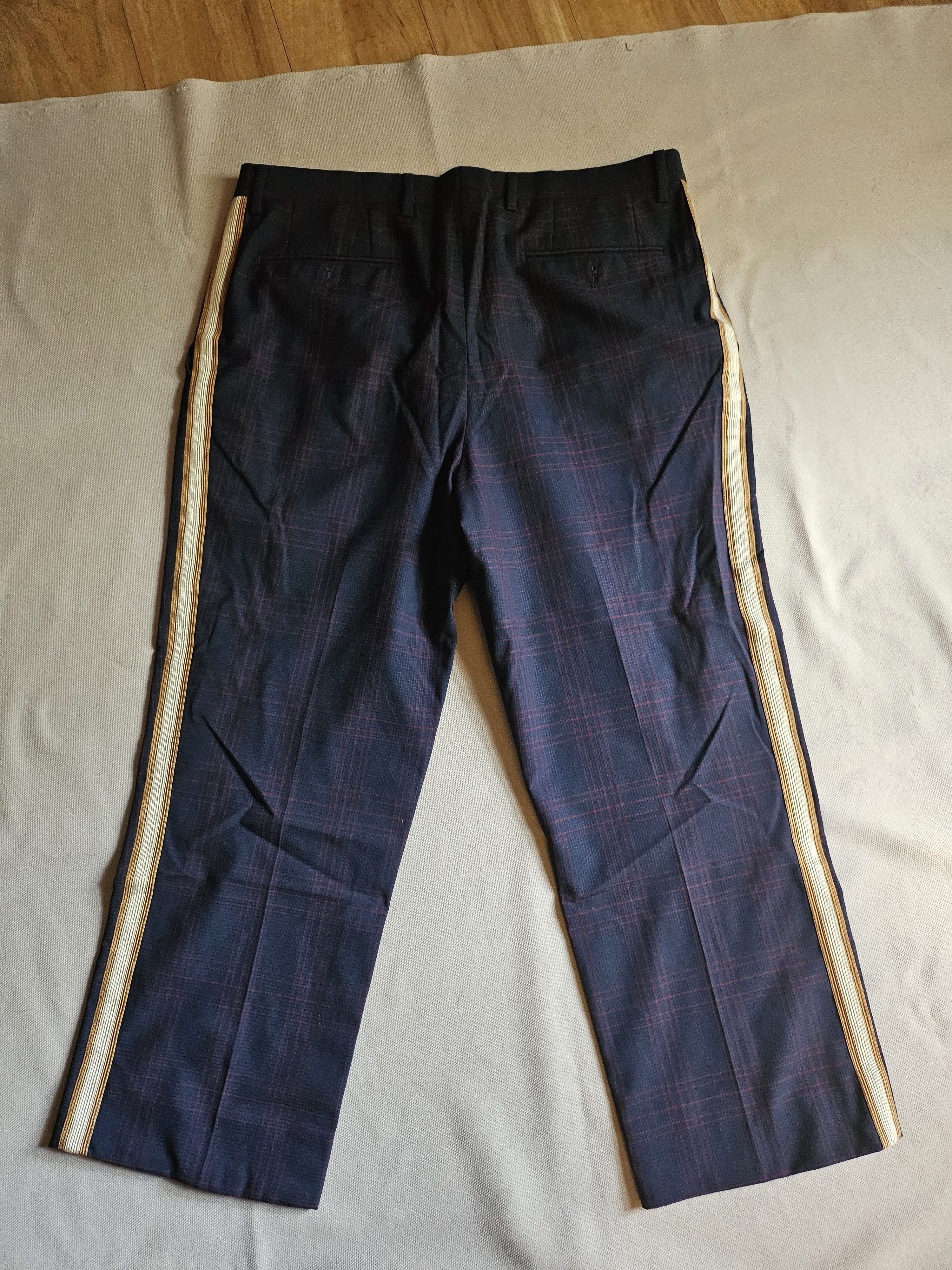 Calvin Klein 205W39NYC Calvin Klein 205W39NYC Striped Marching Band Cotton Pants Size US 34 / EU 50 - 4 Thumbnail