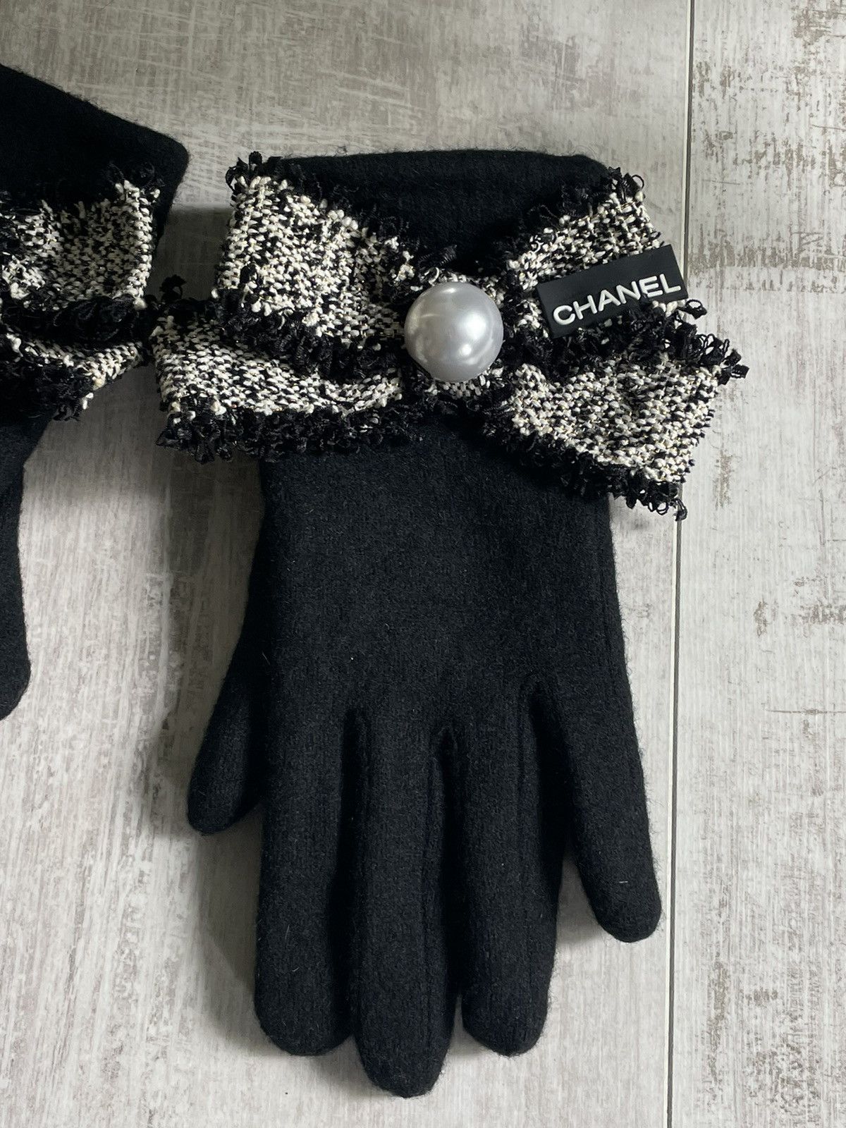 Chanel Chanel Black Gloves Size ONE SIZE - 4 Thumbnail