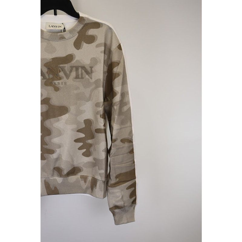 Lanvin o1rshd1 Camo Sweatshirt in Beige Size US M / EU 48-50 / 2 - 5 Thumbnail